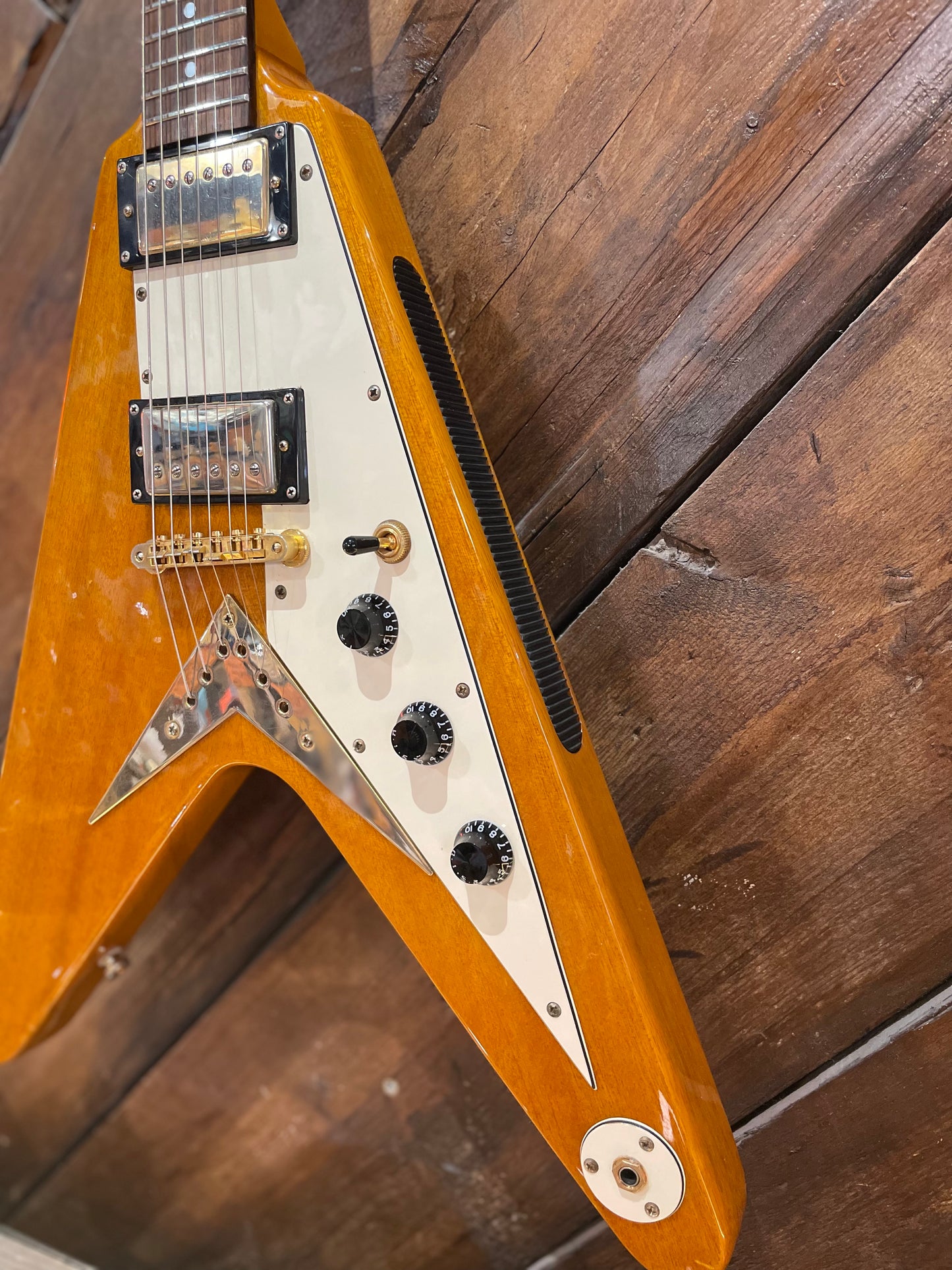 S/H Epiphone '58 Korina Flying V, Natural