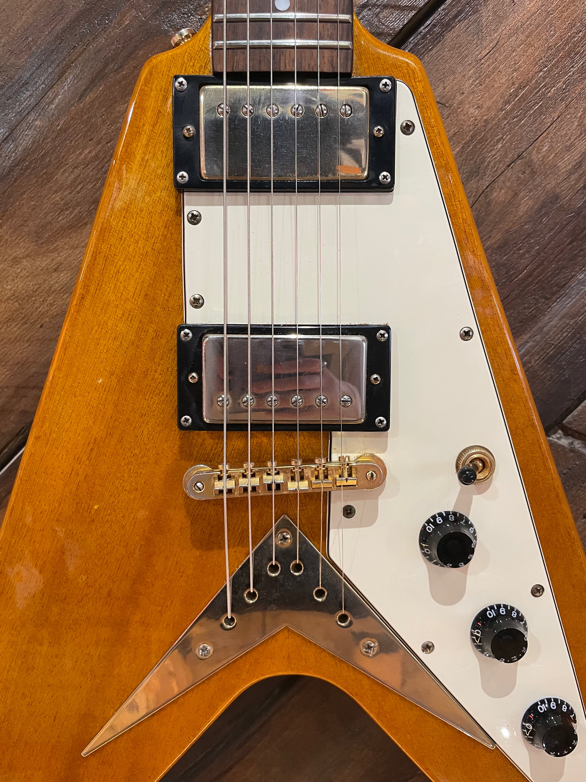 S/H Epiphone '58 Korina Flying V, Natural