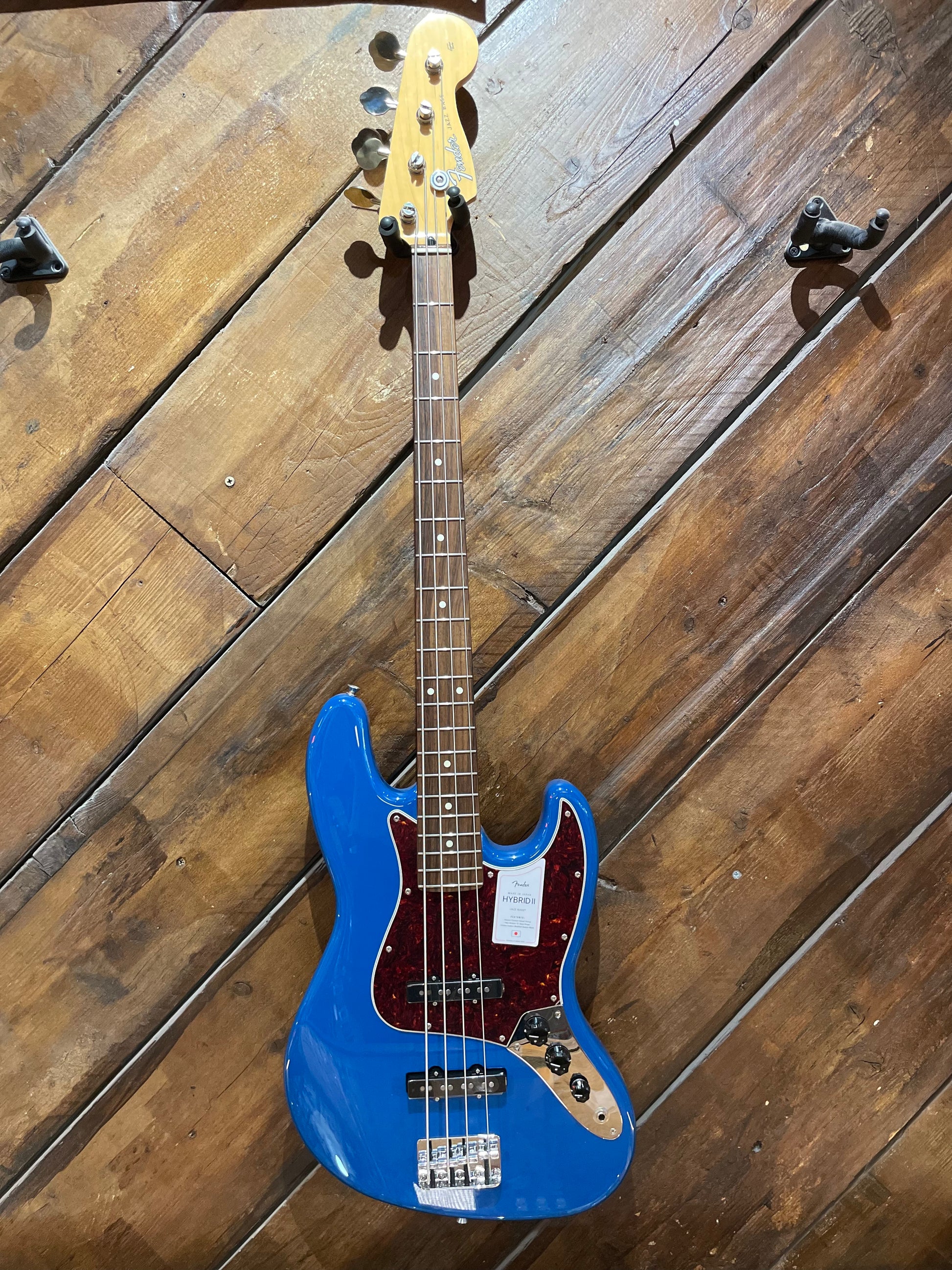 S/H 2024 Fender MIJ Hybrid II Jazz Bass, Forest Blue