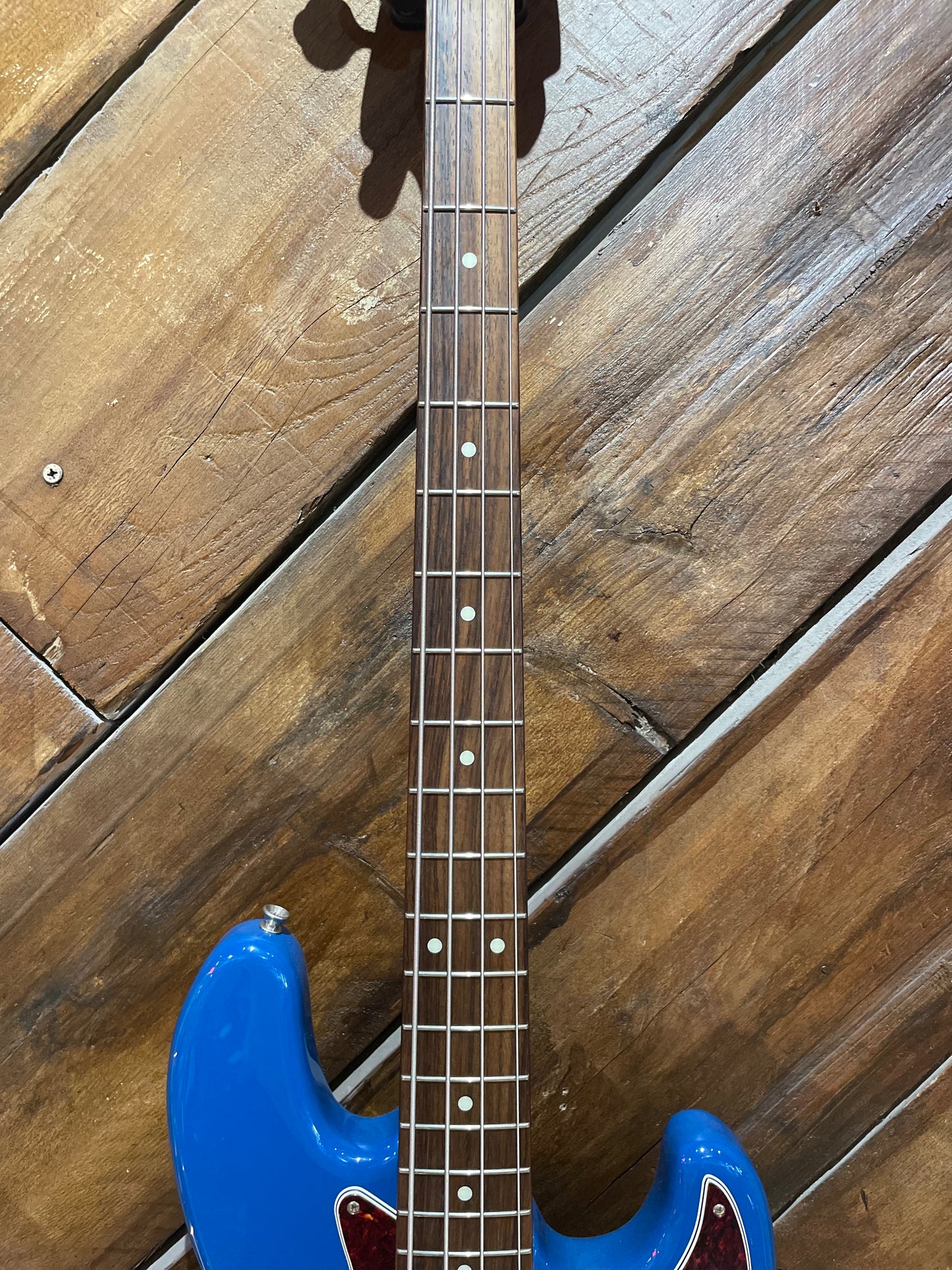 S/H 2024 Fender MIJ Hybrid II Jazz Bass, Forest Blue