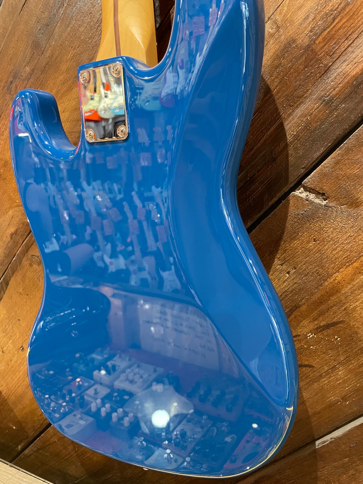 S/H 2024 Fender MIJ Hybrid II Jazz Bass, Forest Blue