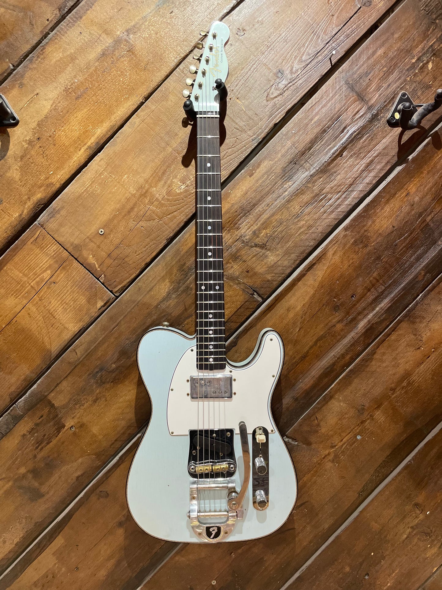 Fender Custom Shop Limited Edition Journeyman Telecaster Custom with Bigsby, Aged Sonic Blue NEW