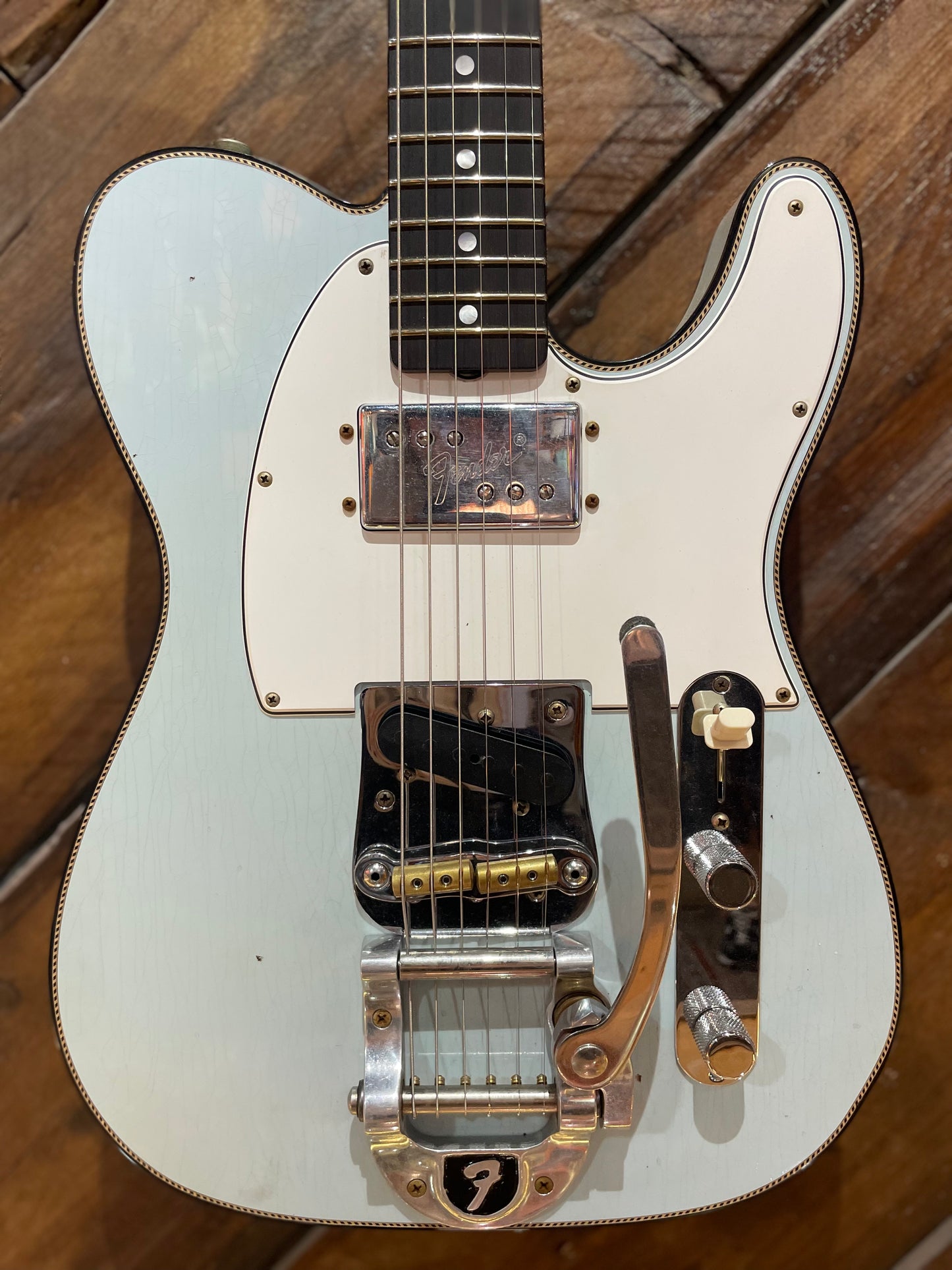 Fender Custom Shop Limited Edition Journeyman Telecaster Custom with Bigsby, Aged Sonic Blue NEW