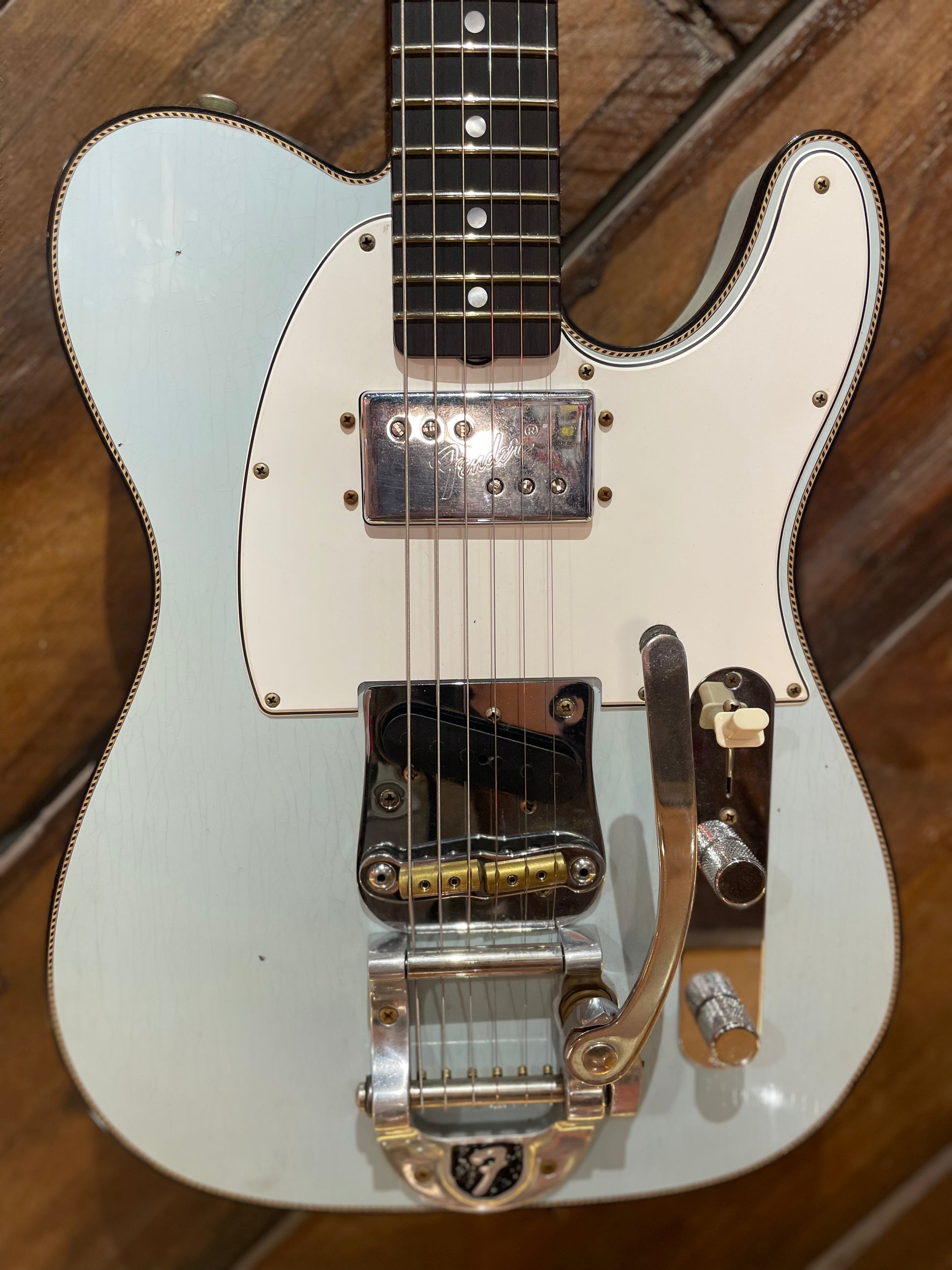 Fender Custom Shop Limited Edition Journeyman Telecaster Custom with Bigsby, Aged Sonic Blue NEW