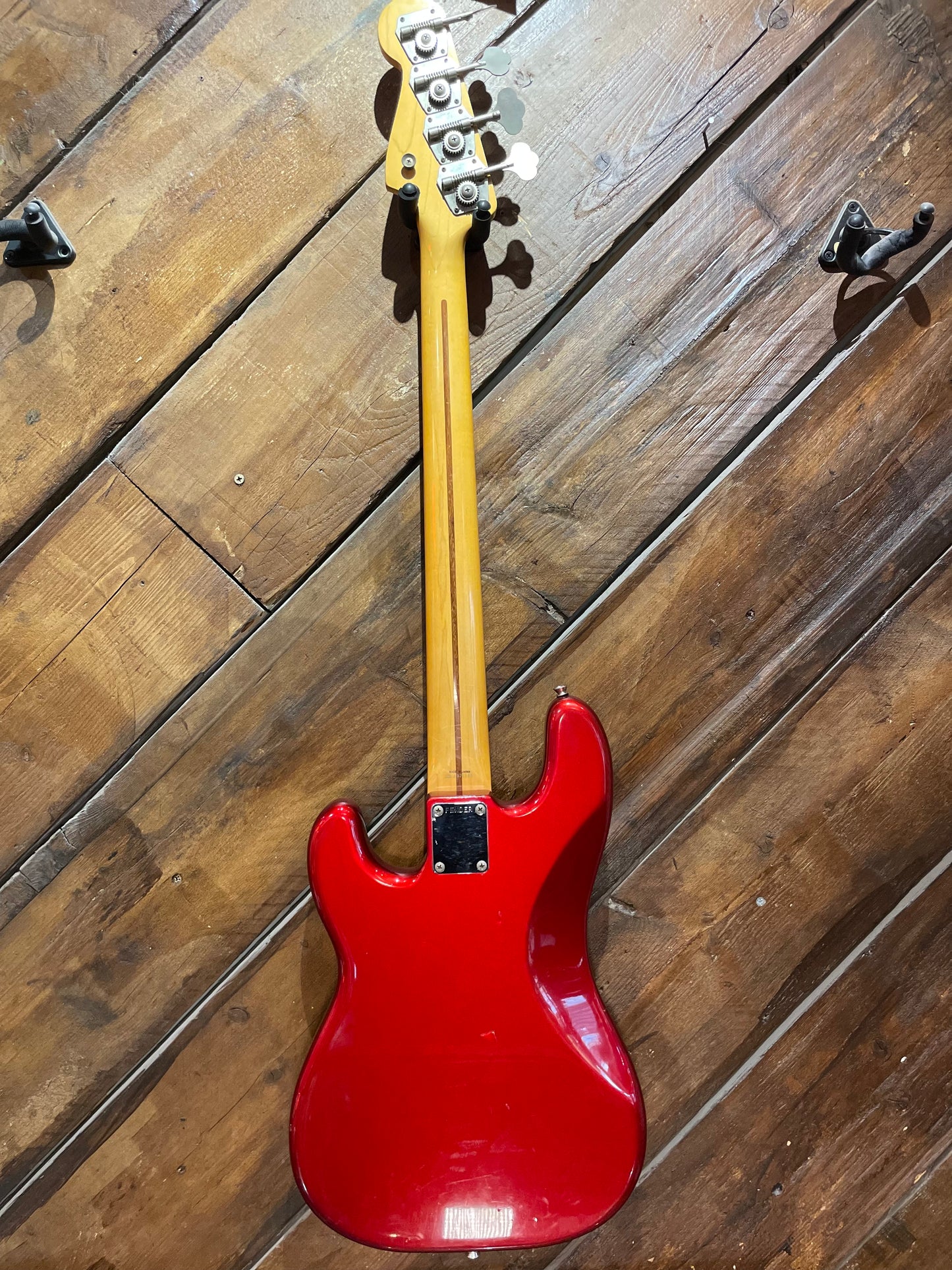 S/H 1989 Fender MIJ PB-57 '57 Reissue Precision Bass, Candy Apple Red