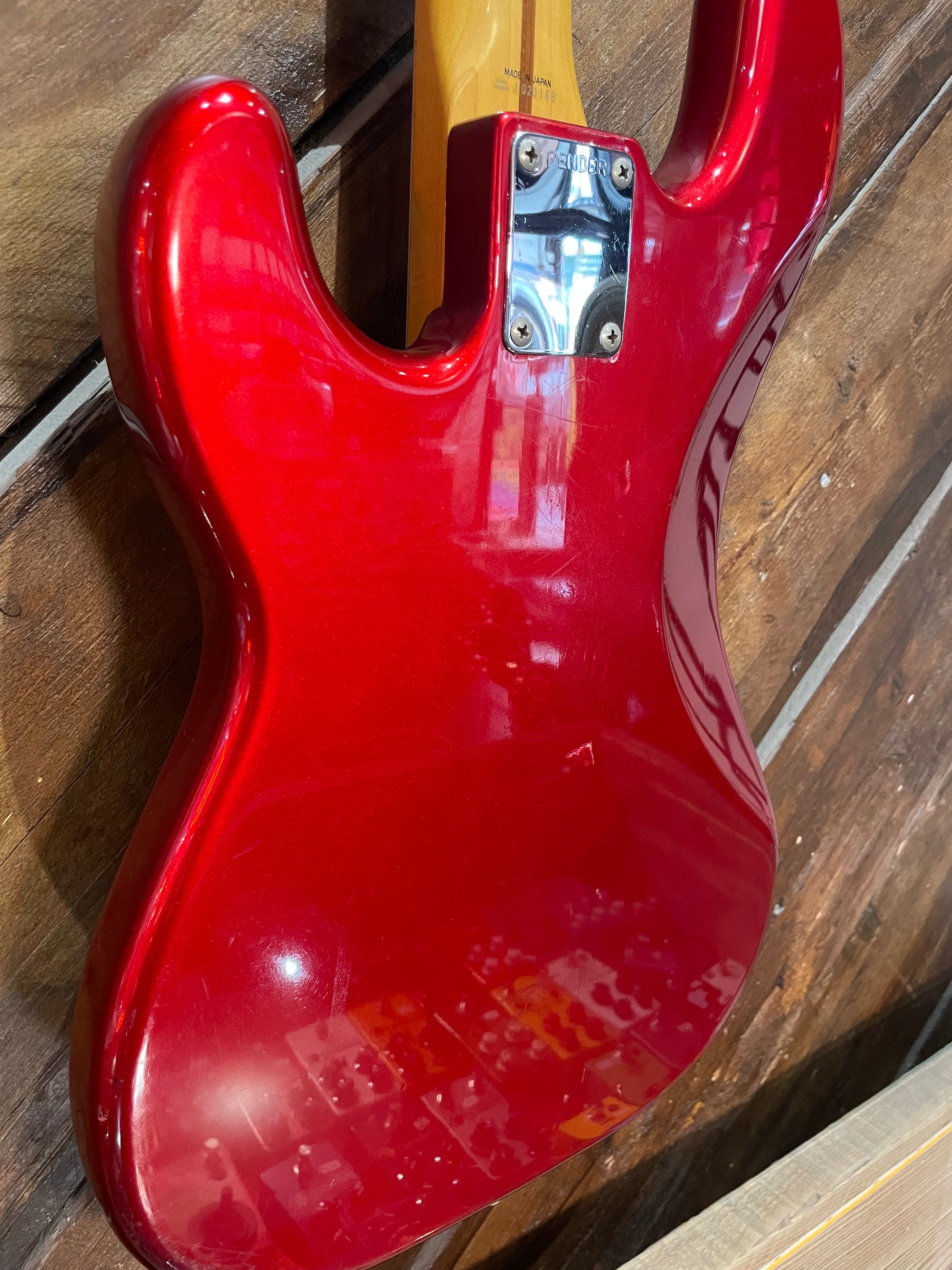 S/H 1989 Fender MIJ PB-57 '57 Reissue Precision Bass, Candy Apple Red