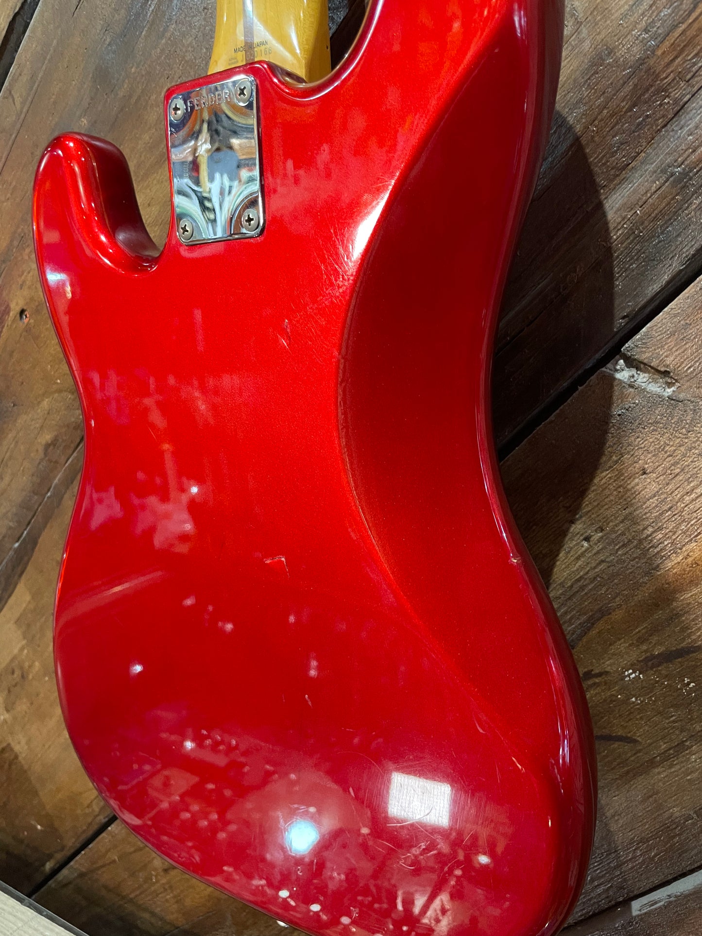 S/H 1989 Fender MIJ PB-57 '57 Reissue Precision Bass, Candy Apple Red