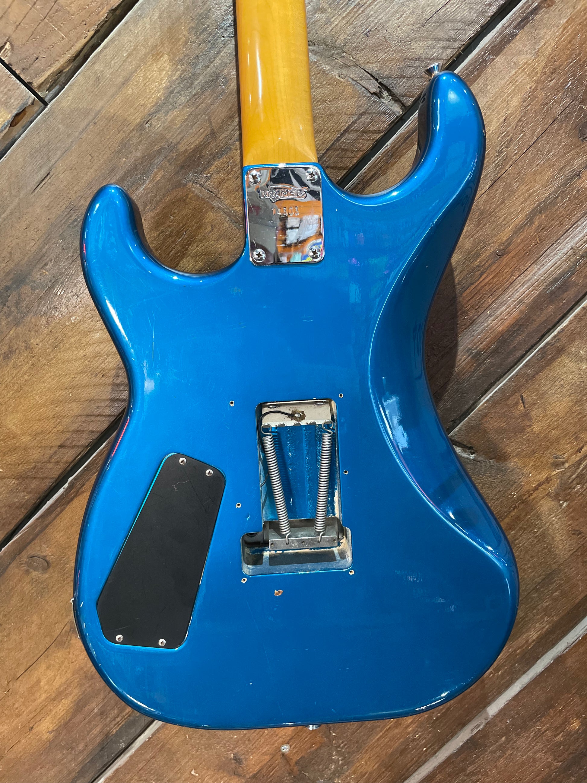 S/H 1985 Kramer MIJ Focus 1000 Electric Guitar, Metallic Blue