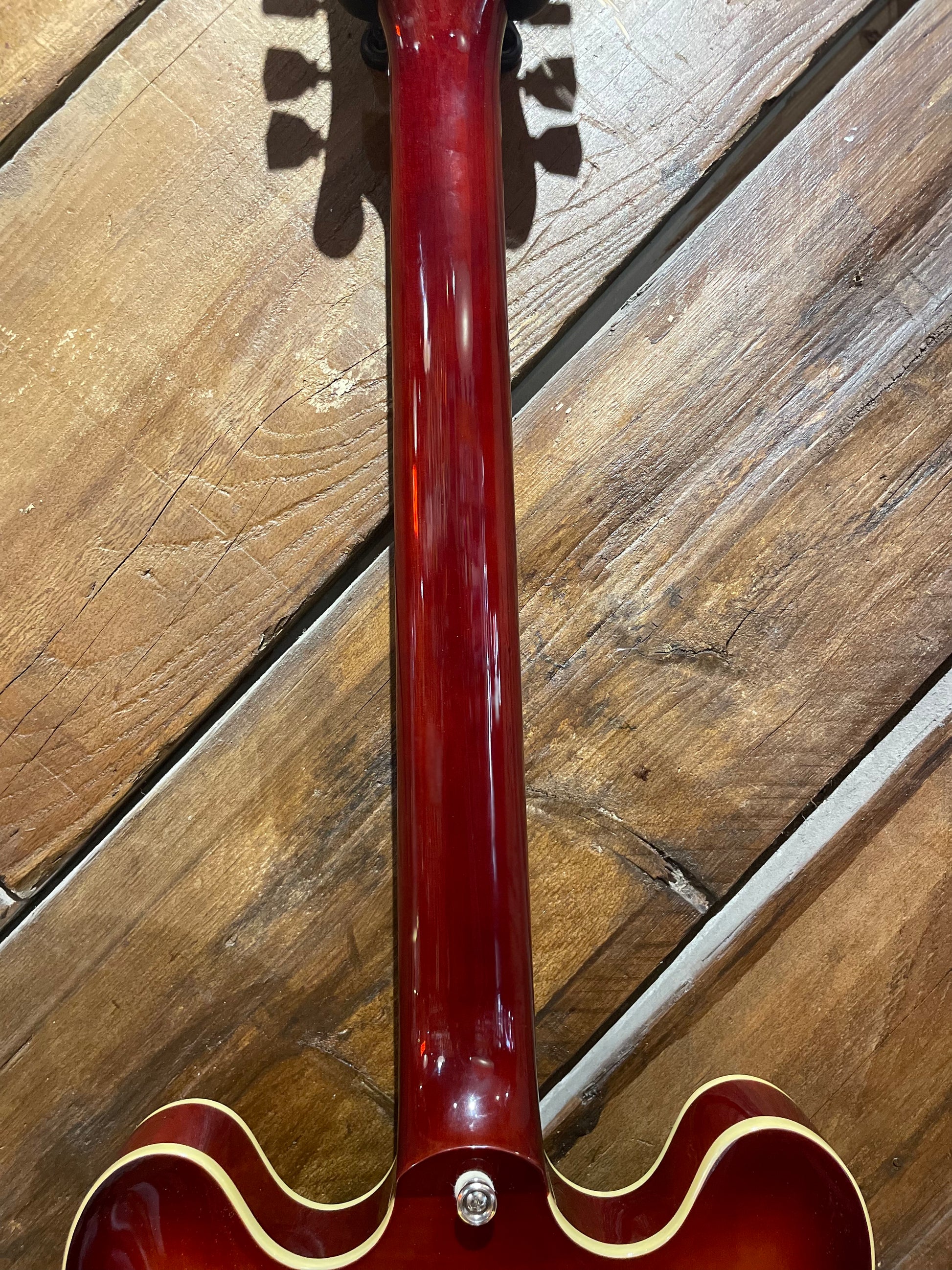 S/H Epiphone ES-335 Flamed Maple Semi Hollow Electric Guitar, Sunburst
