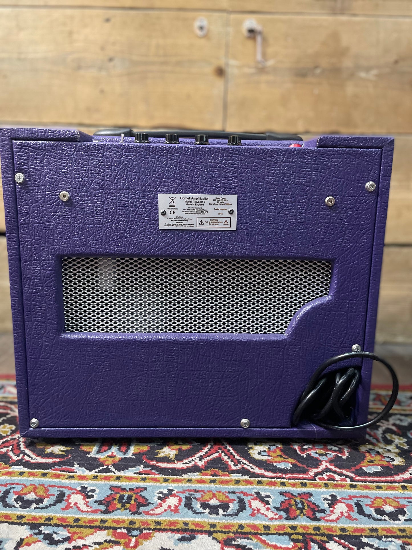 S/H Cornell Traveller 5, All Valve 5 Watt Combo Amplifier, Purple