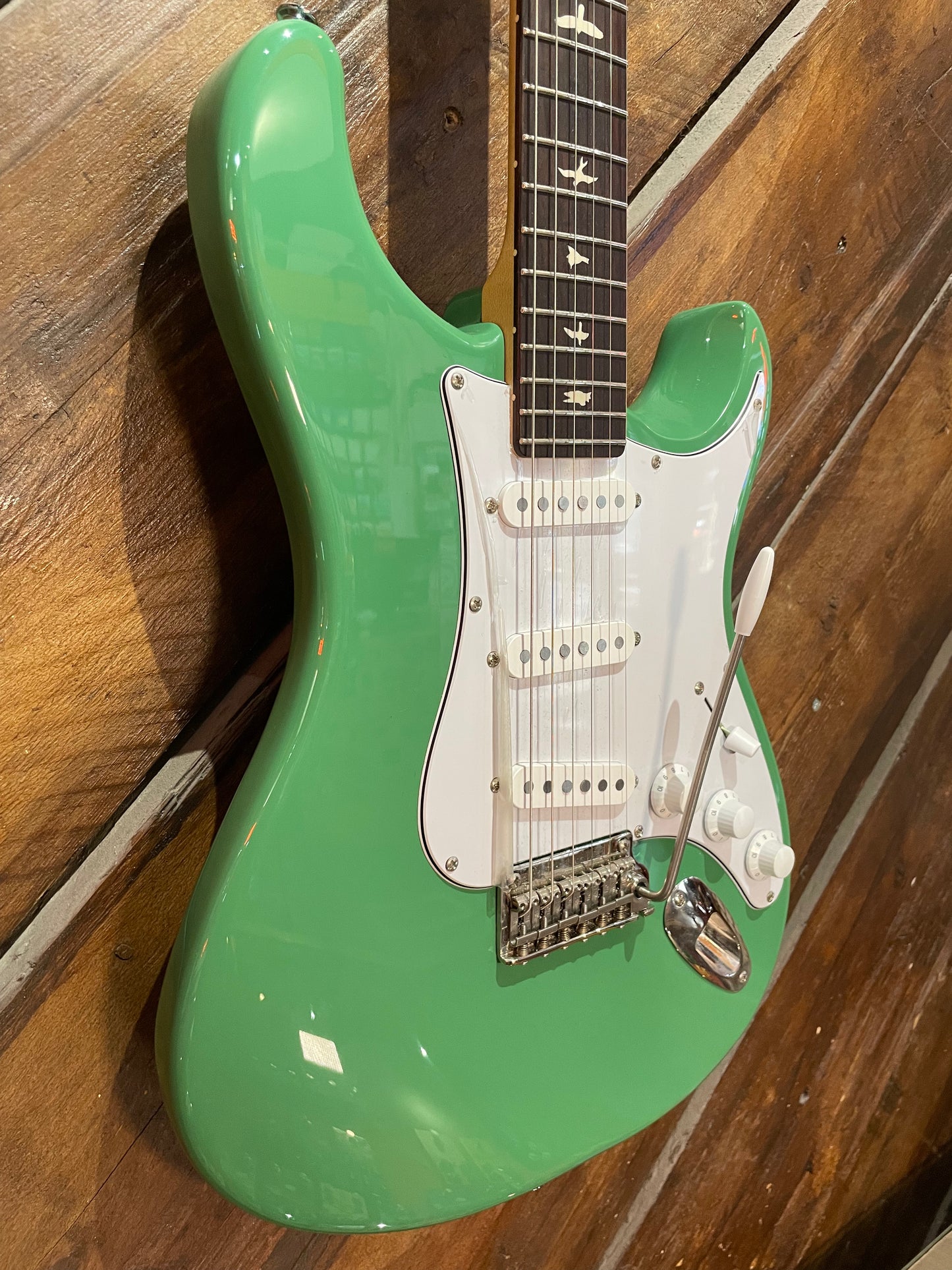 S/H PRS SE Silver Sky, Laurel Green