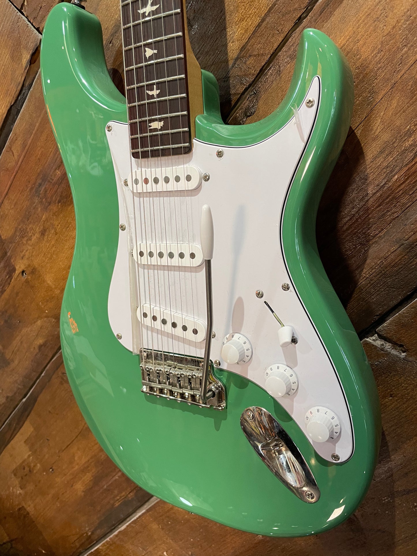S/H PRS SE Silver Sky, Laurel Green
