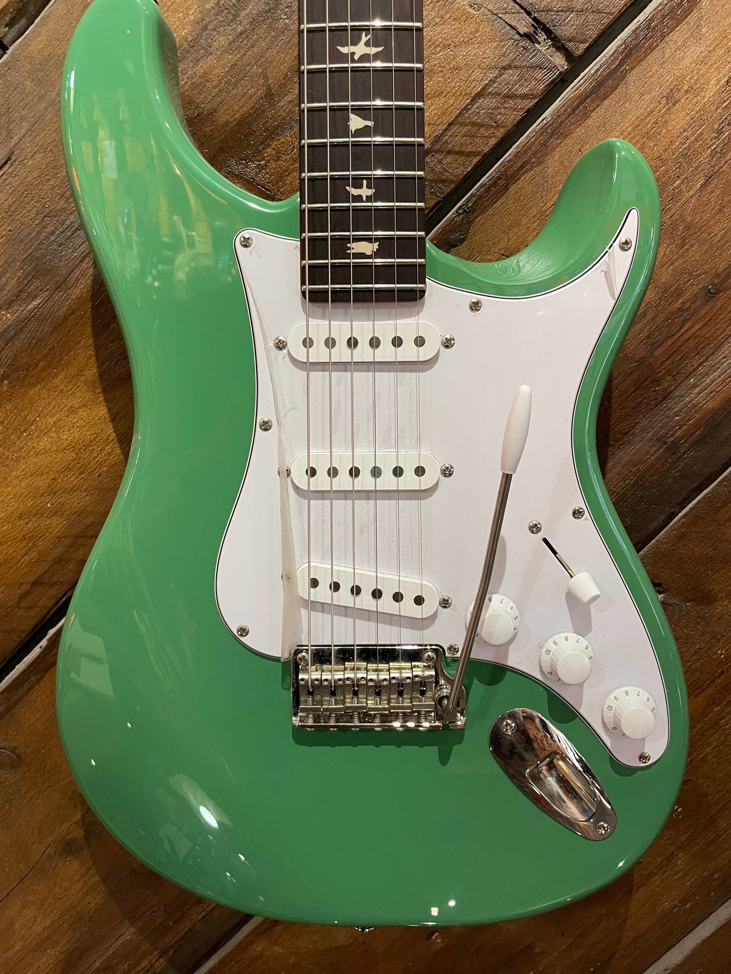 S/H PRS SE Silver Sky, Laurel Green