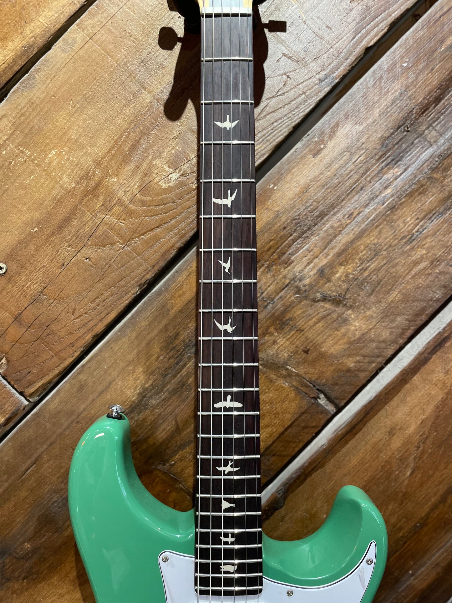 S/H PRS SE Silver Sky, Laurel Green