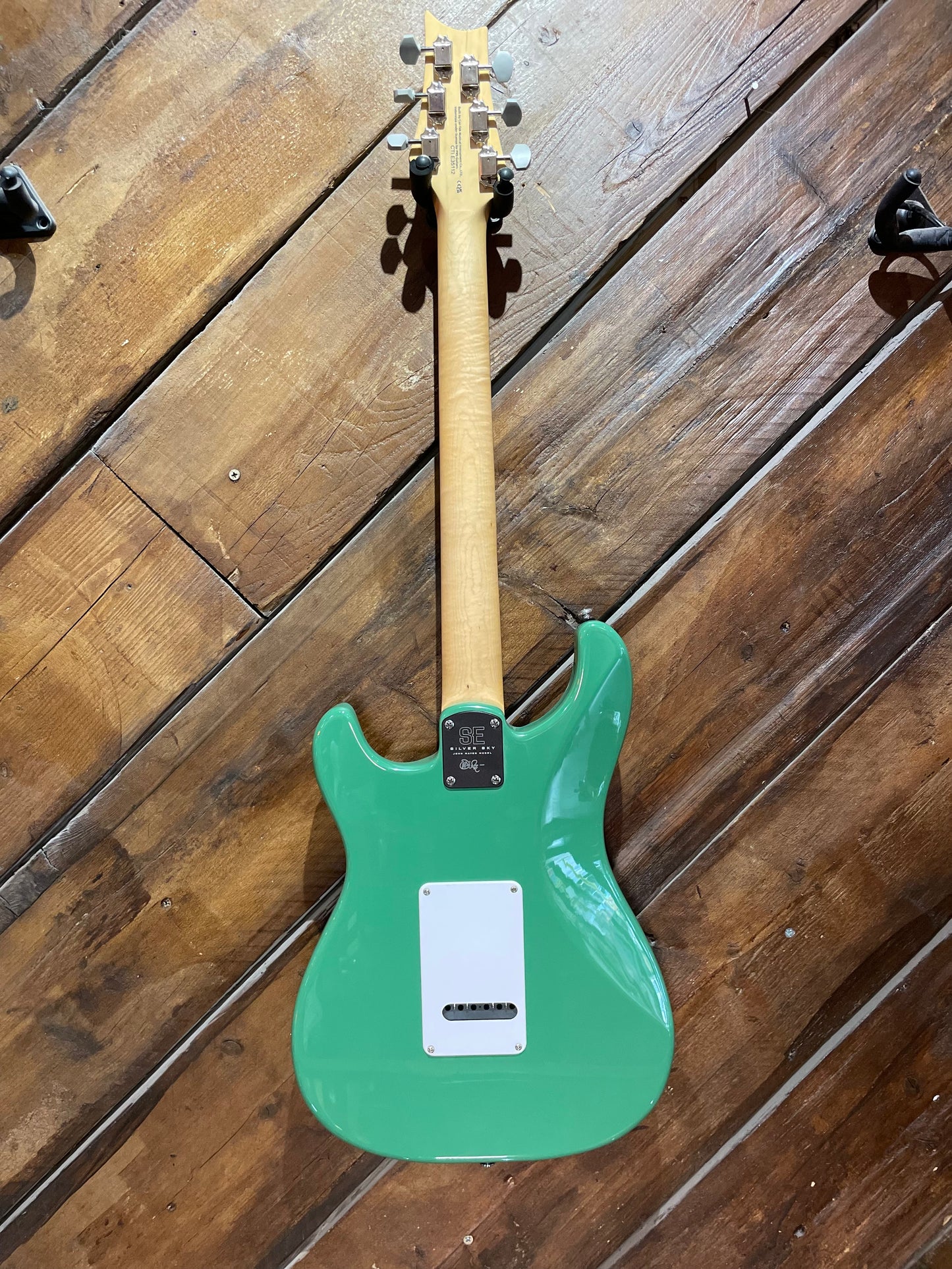 S/H PRS SE Silver Sky, Laurel Green