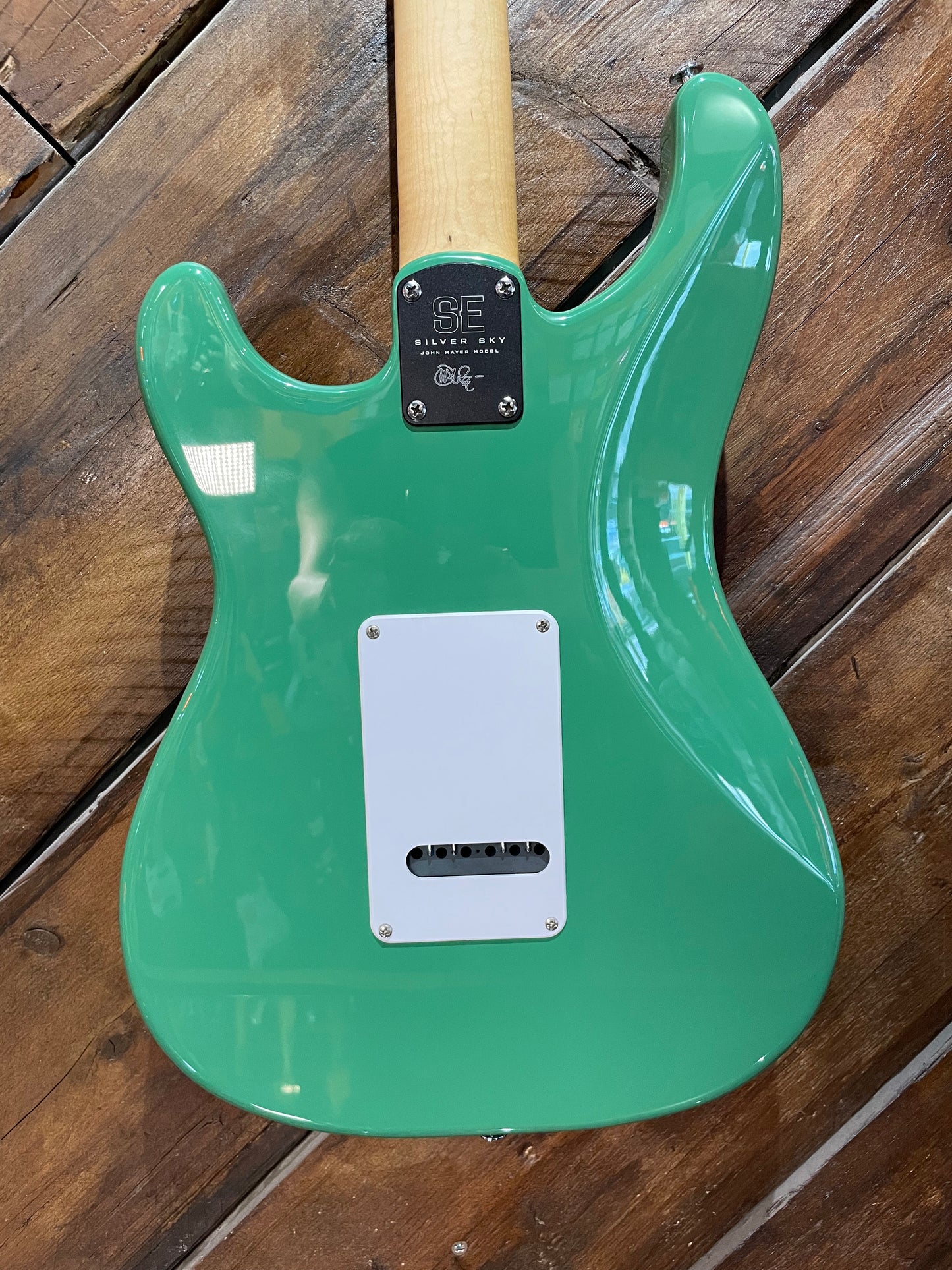 S/H PRS SE Silver Sky, Laurel Green