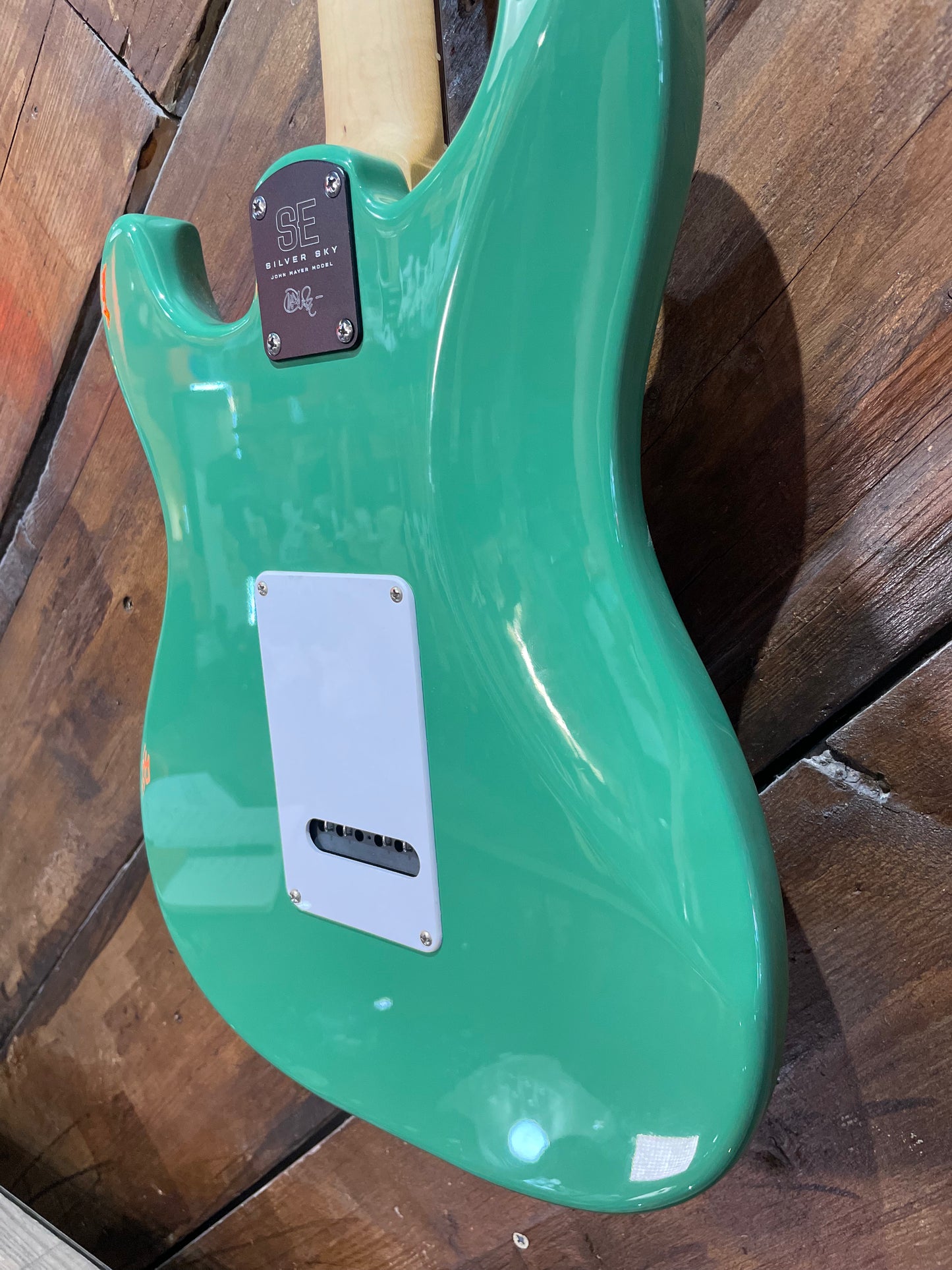 S/H PRS SE Silver Sky, Laurel Green