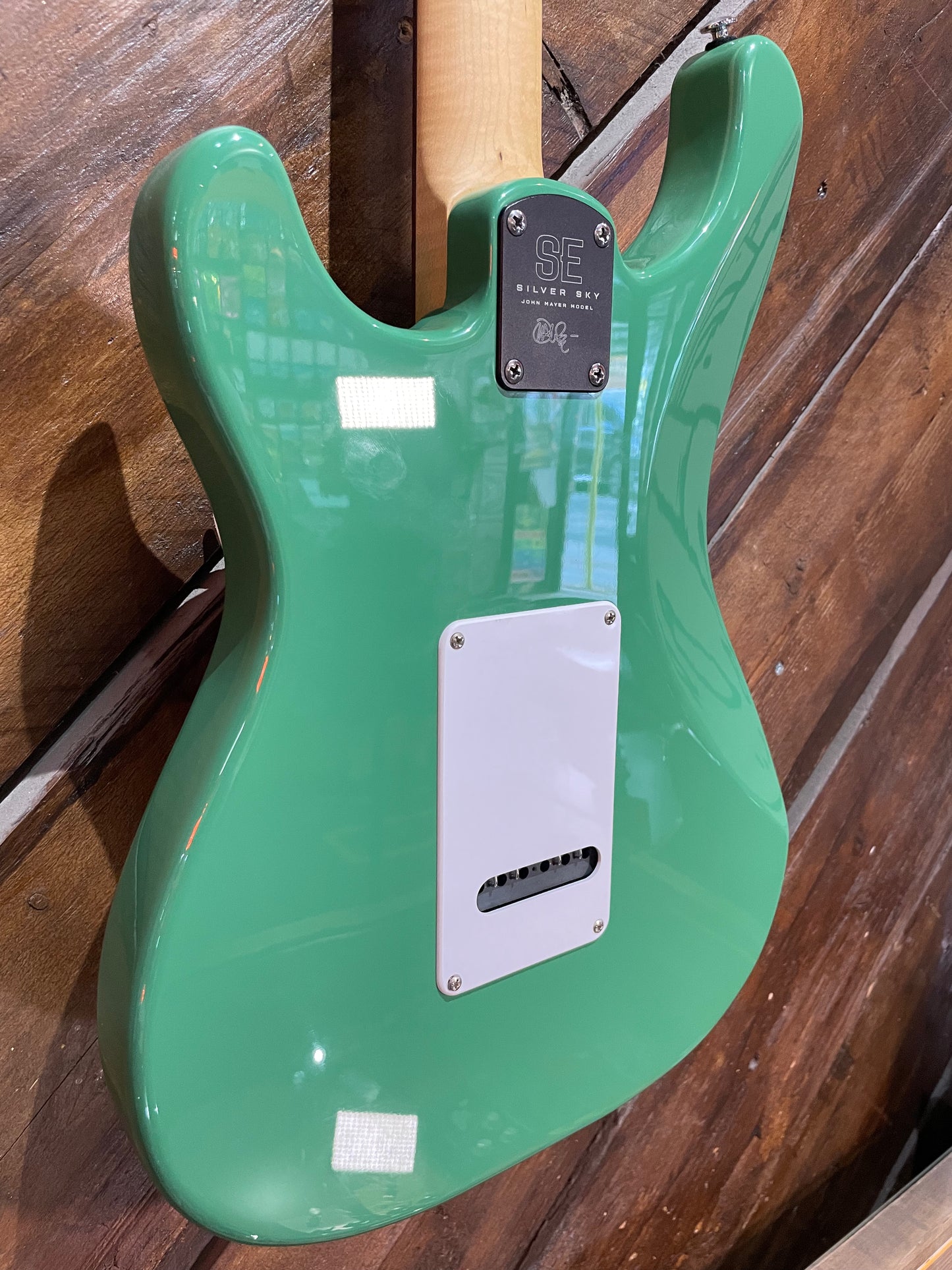 S/H PRS SE Silver Sky, Laurel Green