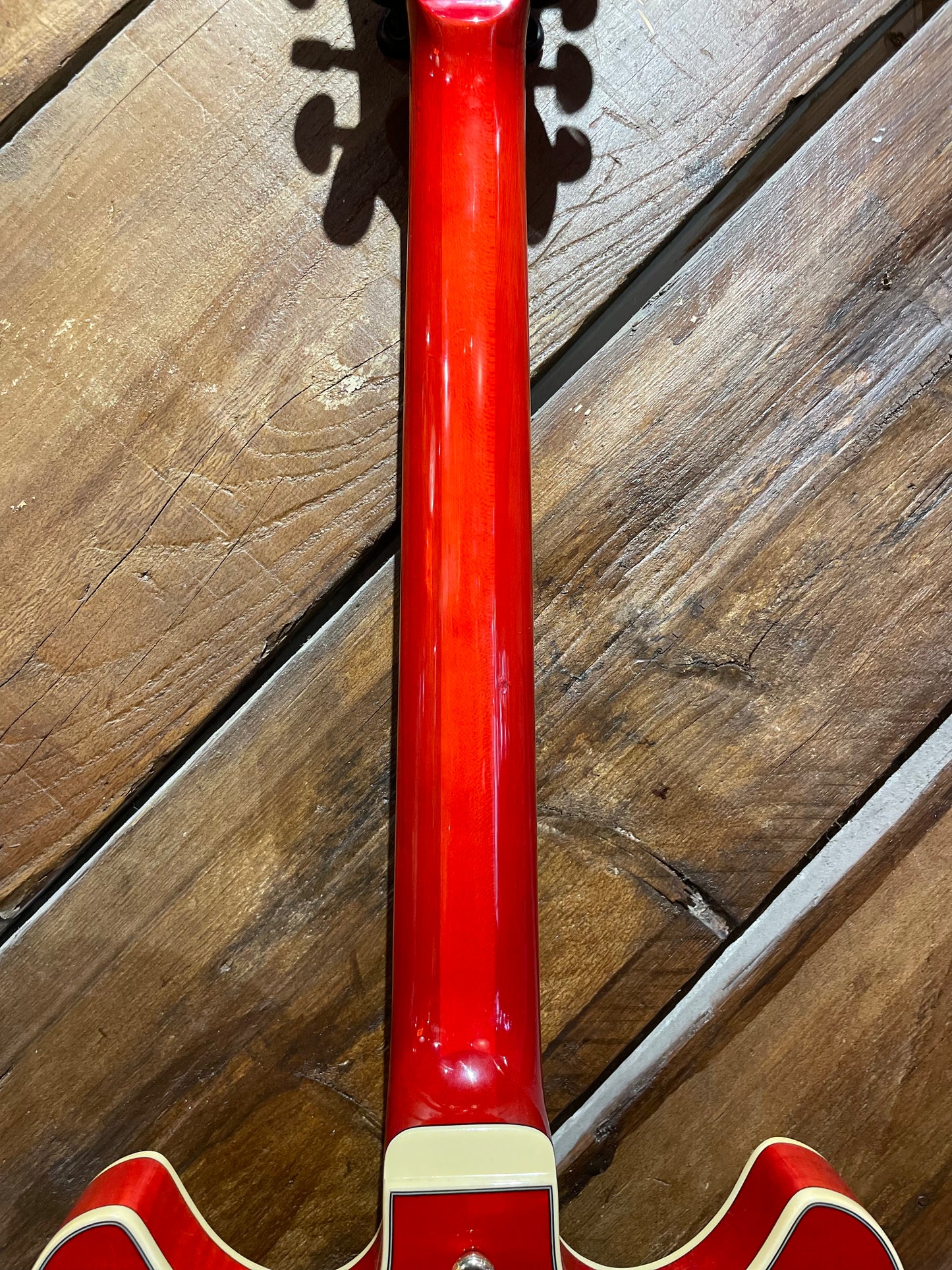 S/H Ibanez AS93FM-TDC Artcore Expressionist Semi-Hollow Electric Guitar, Transparent Cherry Red