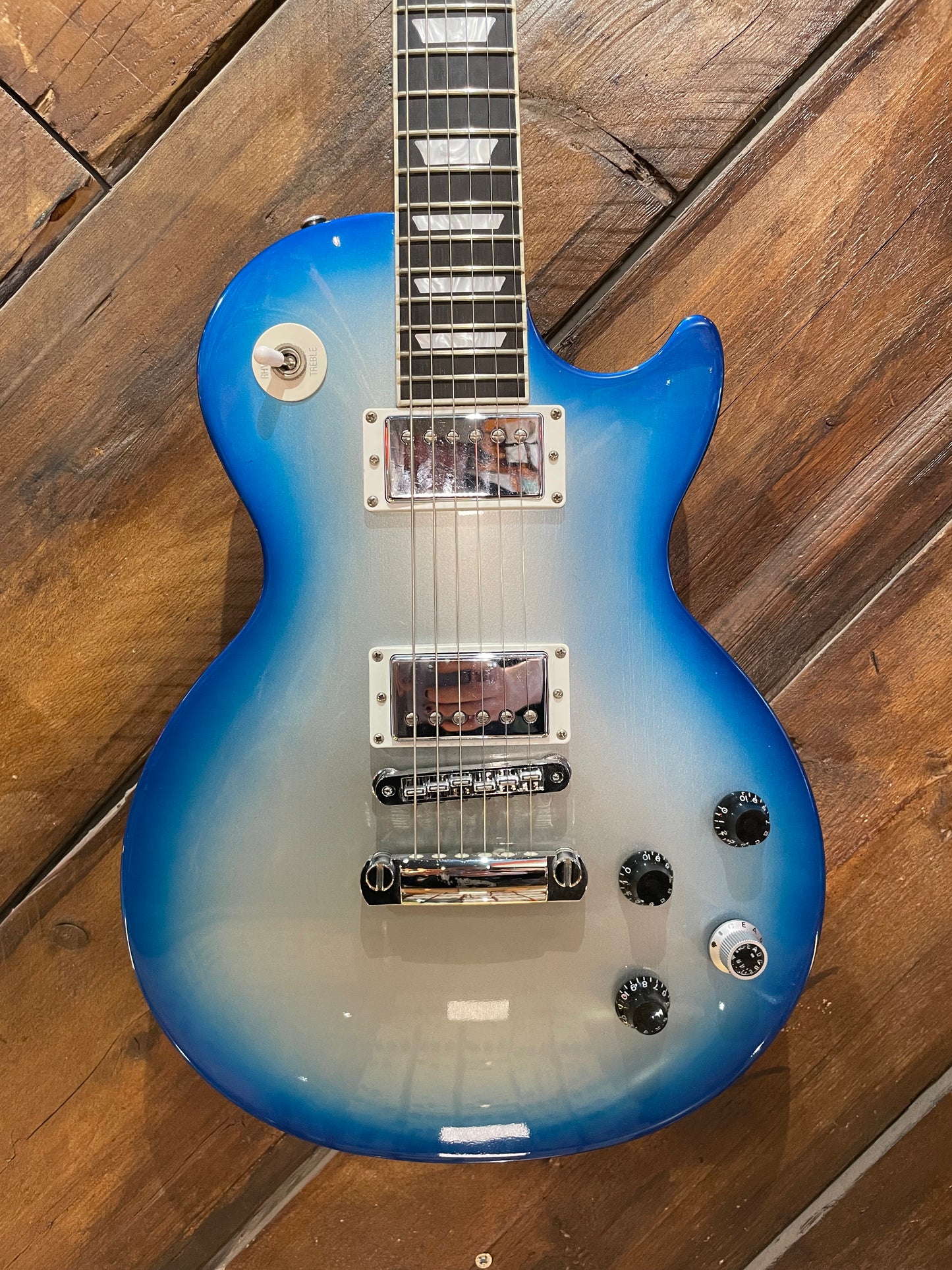 S/H 2008 Gibson USA Les Paul Ex-Robot, Blue Silverburst