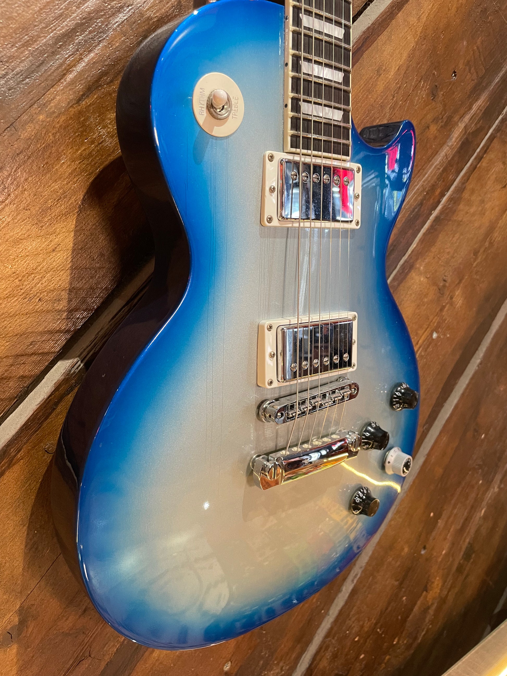 S/H 2008 Gibson USA Les Paul Ex-Robot, Blue Silverburst
