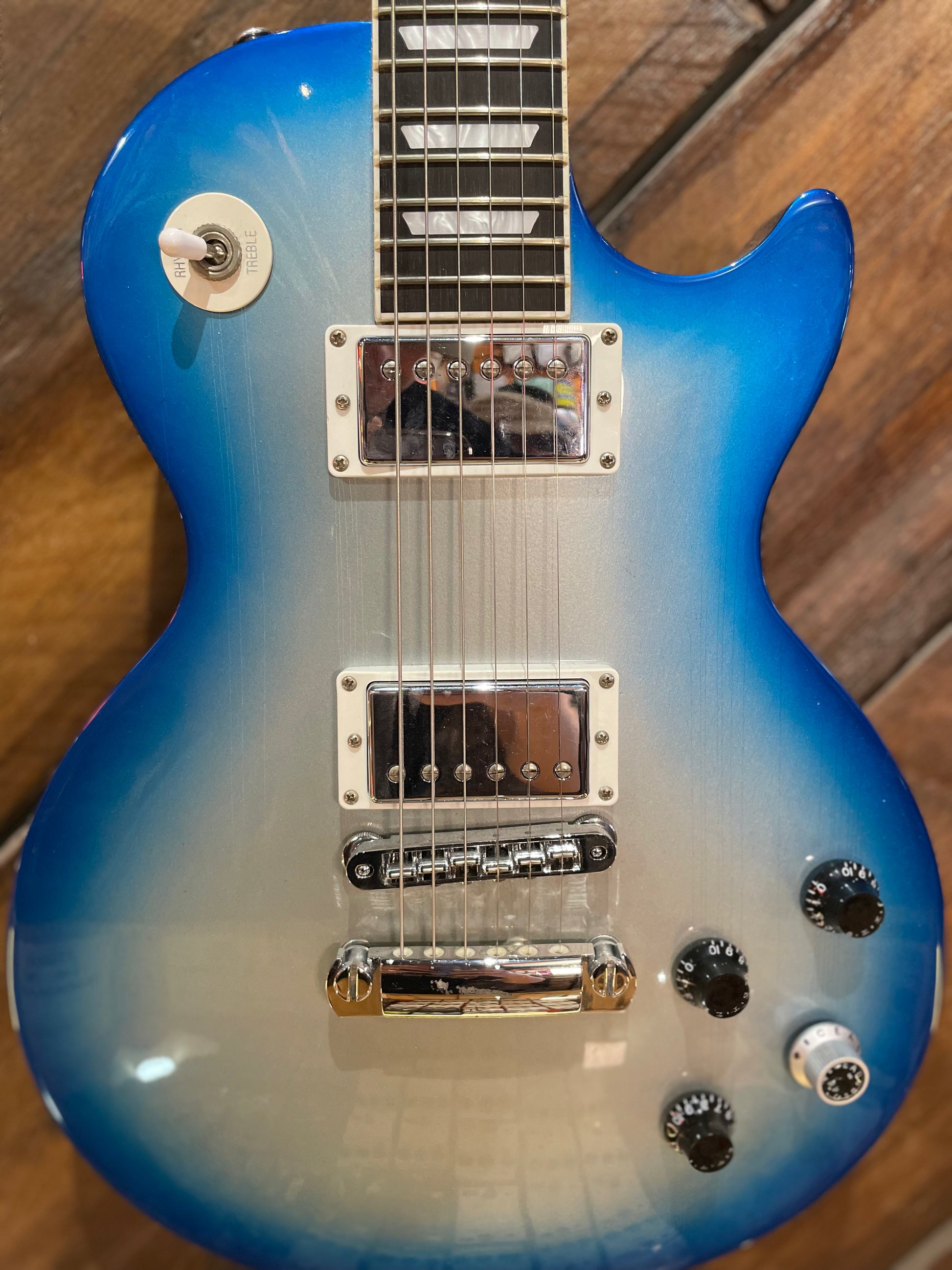 S/H 2008 Gibson USA Les Paul Ex-Robot, Blue Silverburst