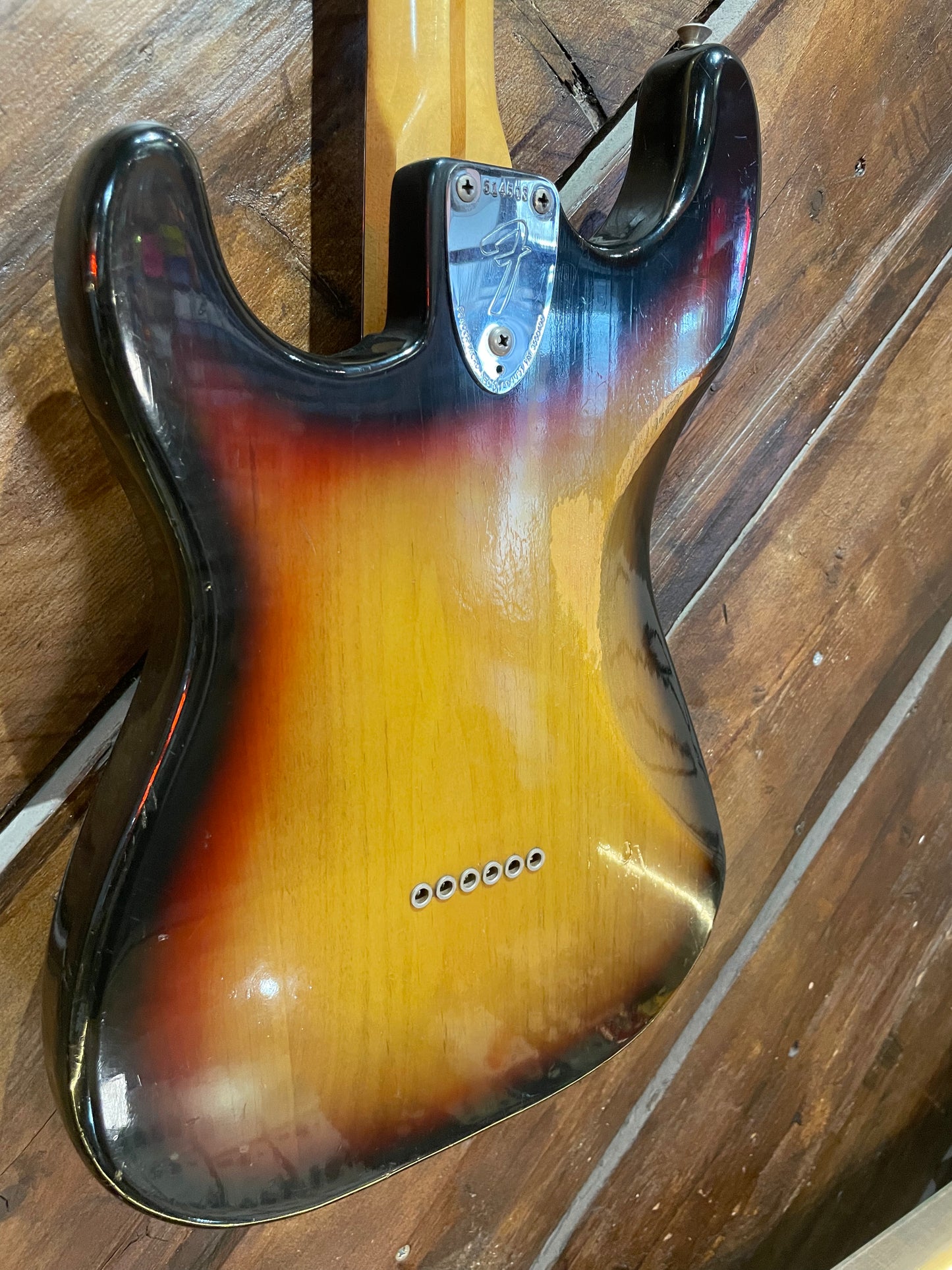 S/H 1974 Fender Stratocaster Hard Tail, Three Tone Sunburst