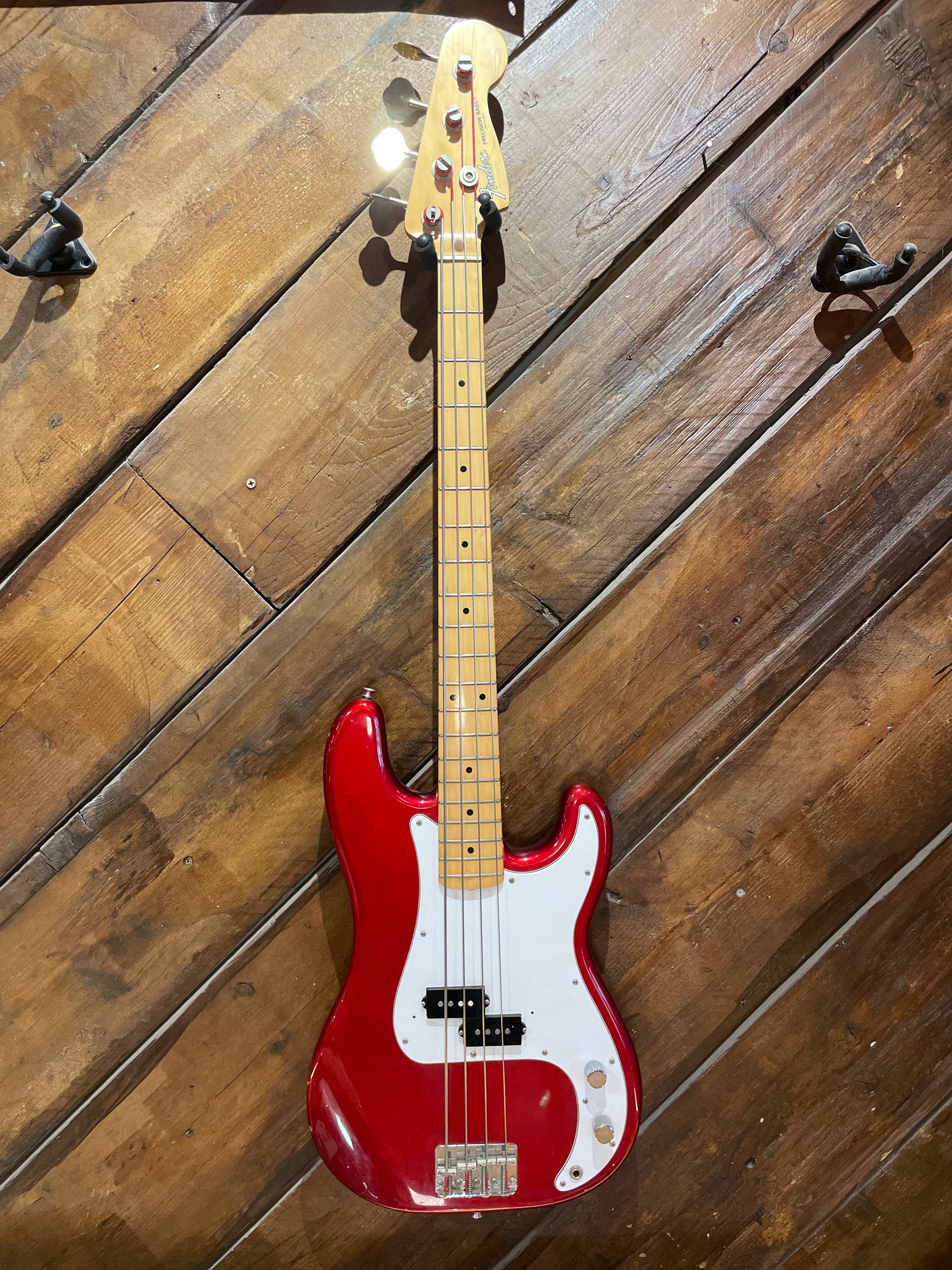 S/H 1987 Fender MIJ Standard Precision Bass, Candy Apple Red