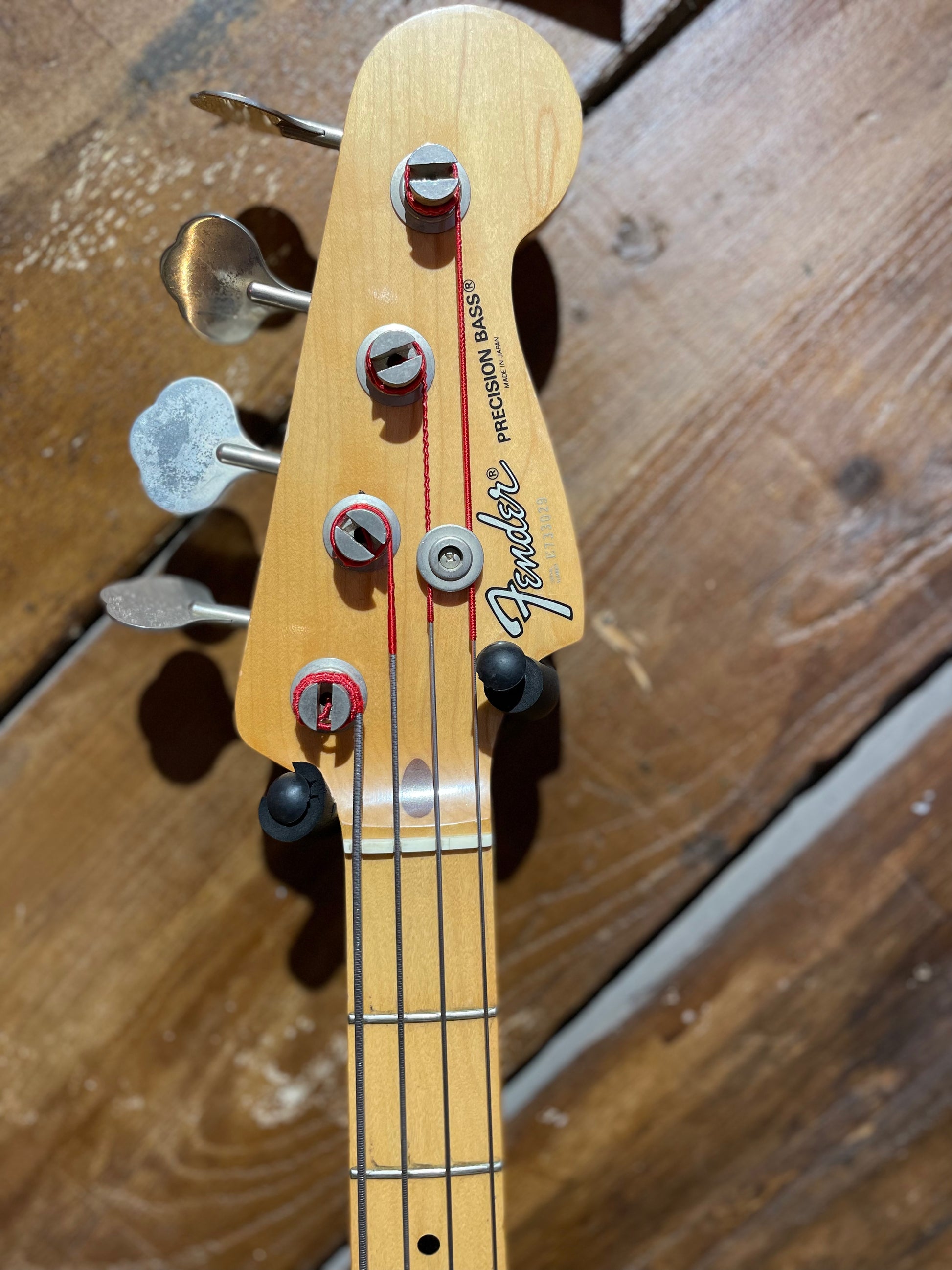 S/H 1987 Fender MIJ Standard Precision Bass, Candy Apple Red