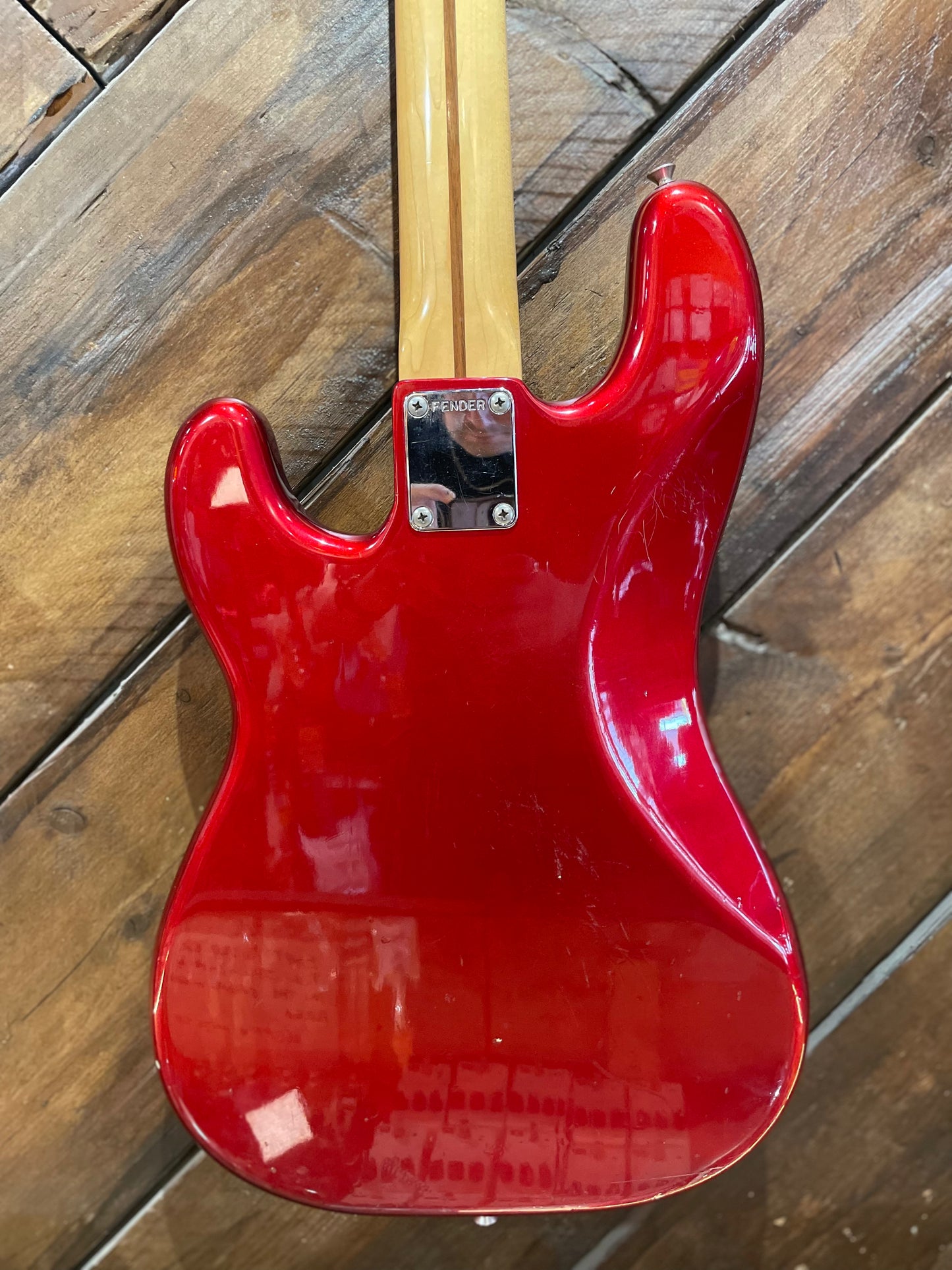 S/H 1987 Fender MIJ Standard Precision Bass, Candy Apple Red