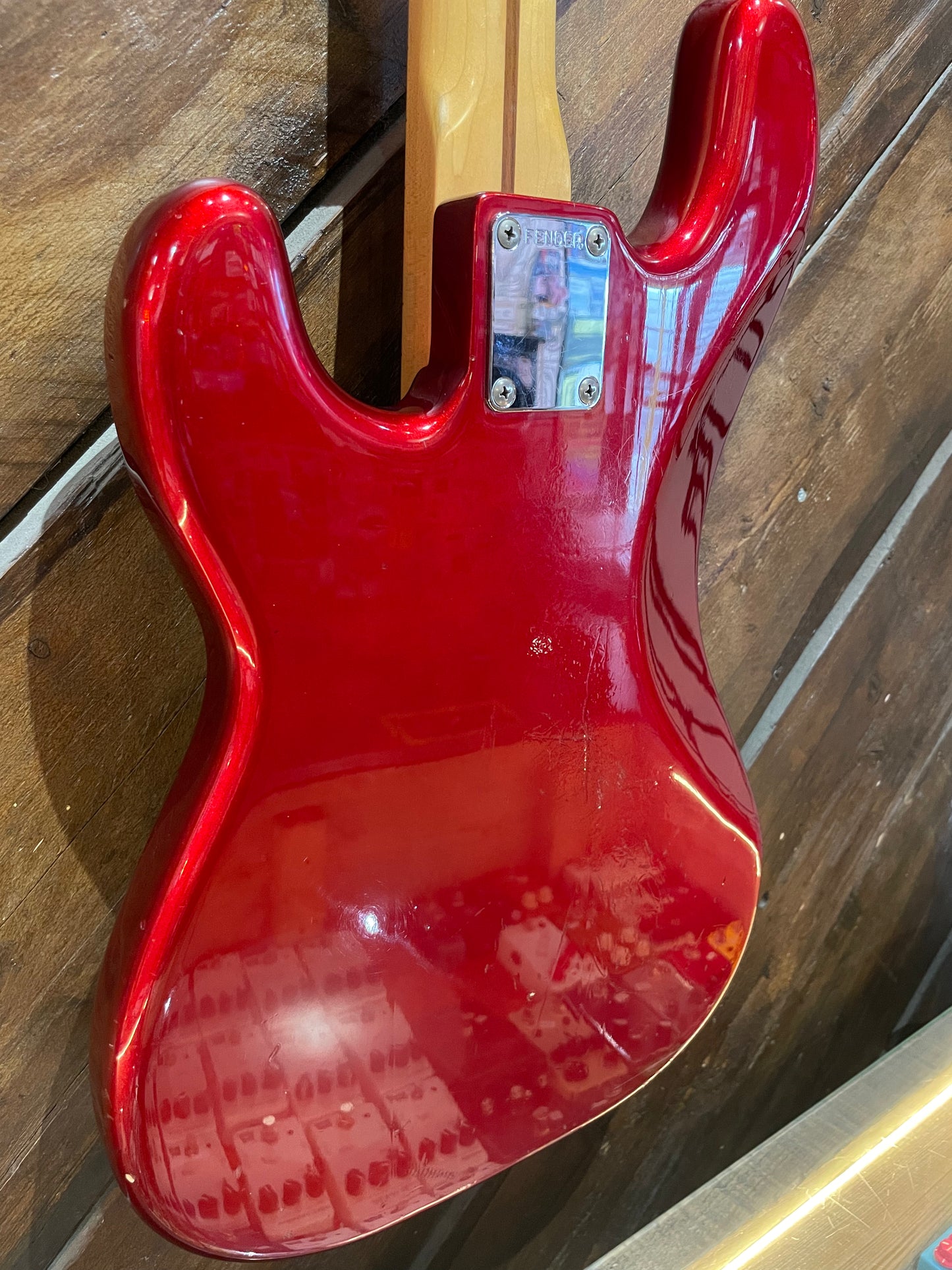S/H 1987 Fender MIJ Standard Precision Bass, Candy Apple Red