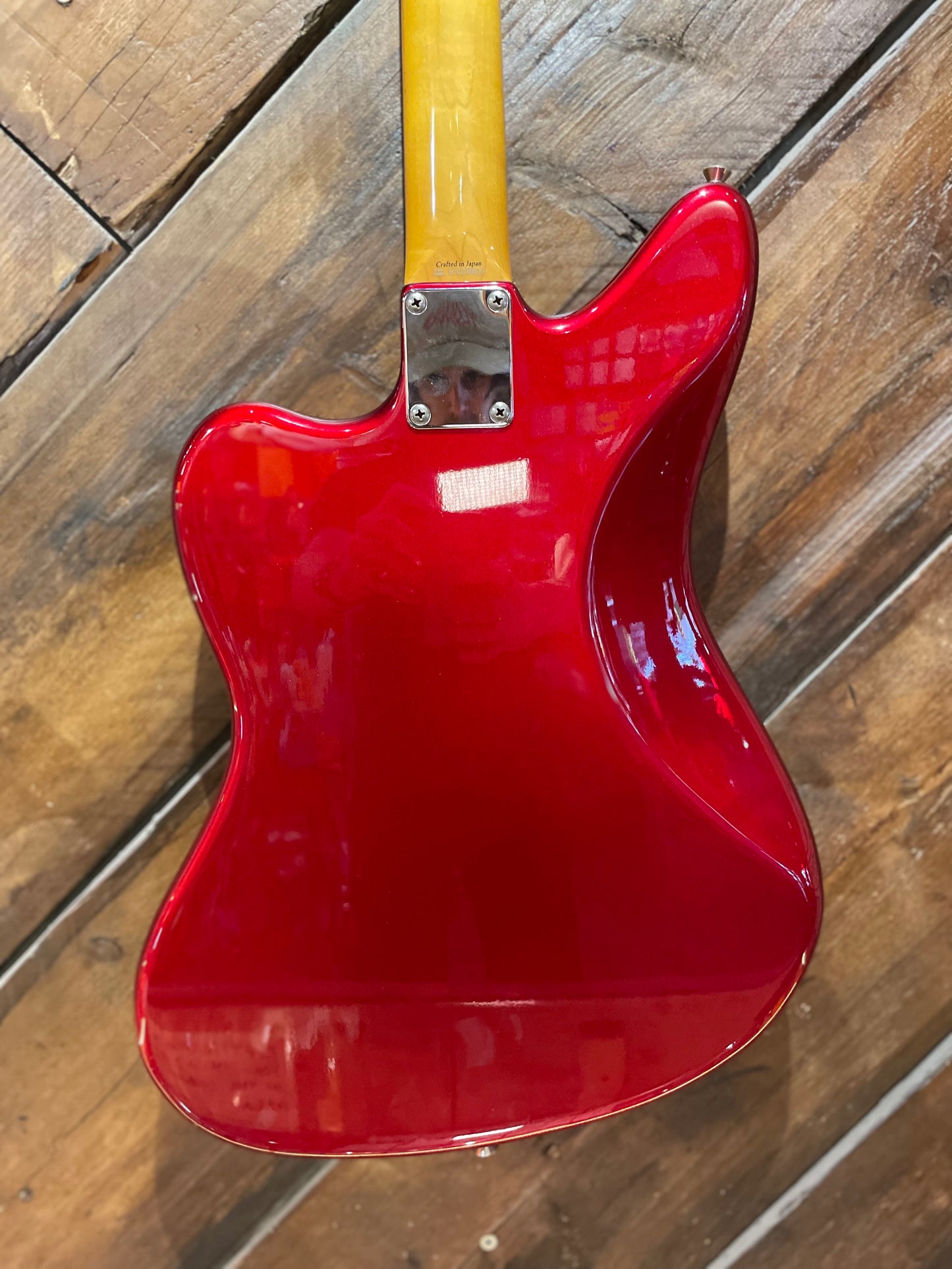 S/H 2003 Fender CIJ Jaguar JG60MH, Candy Apple Red