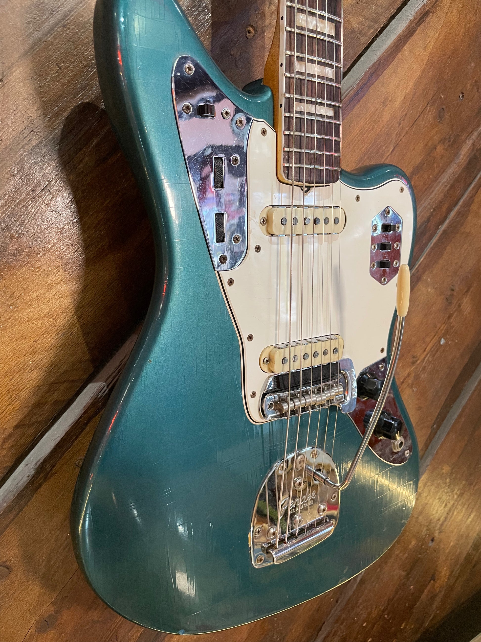 S/H 1966 Fender Jaguar, Lake Placid Blue