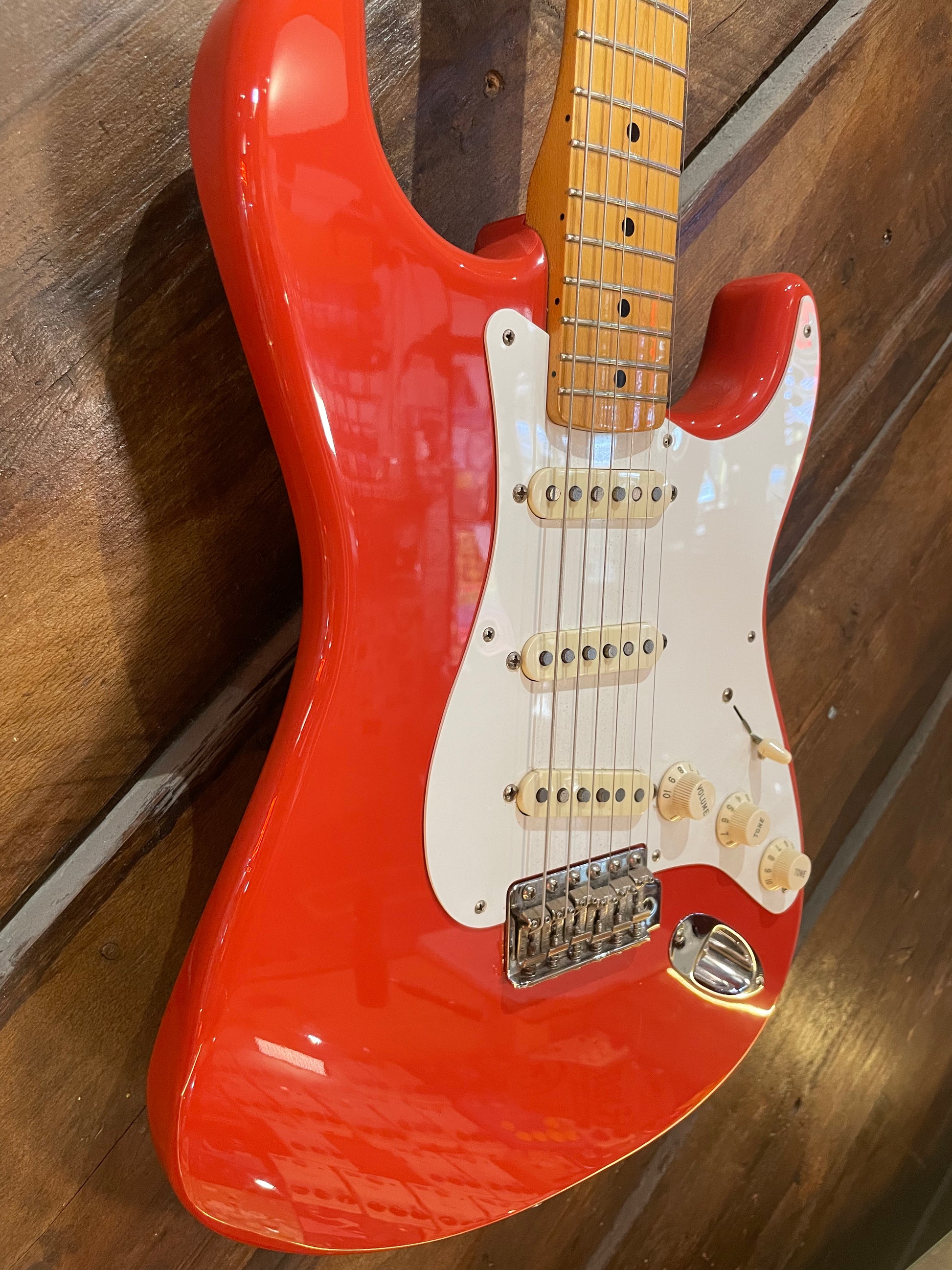 S/H 2017 Fender Classic Series 50s Stratocaster, Fiesta Red