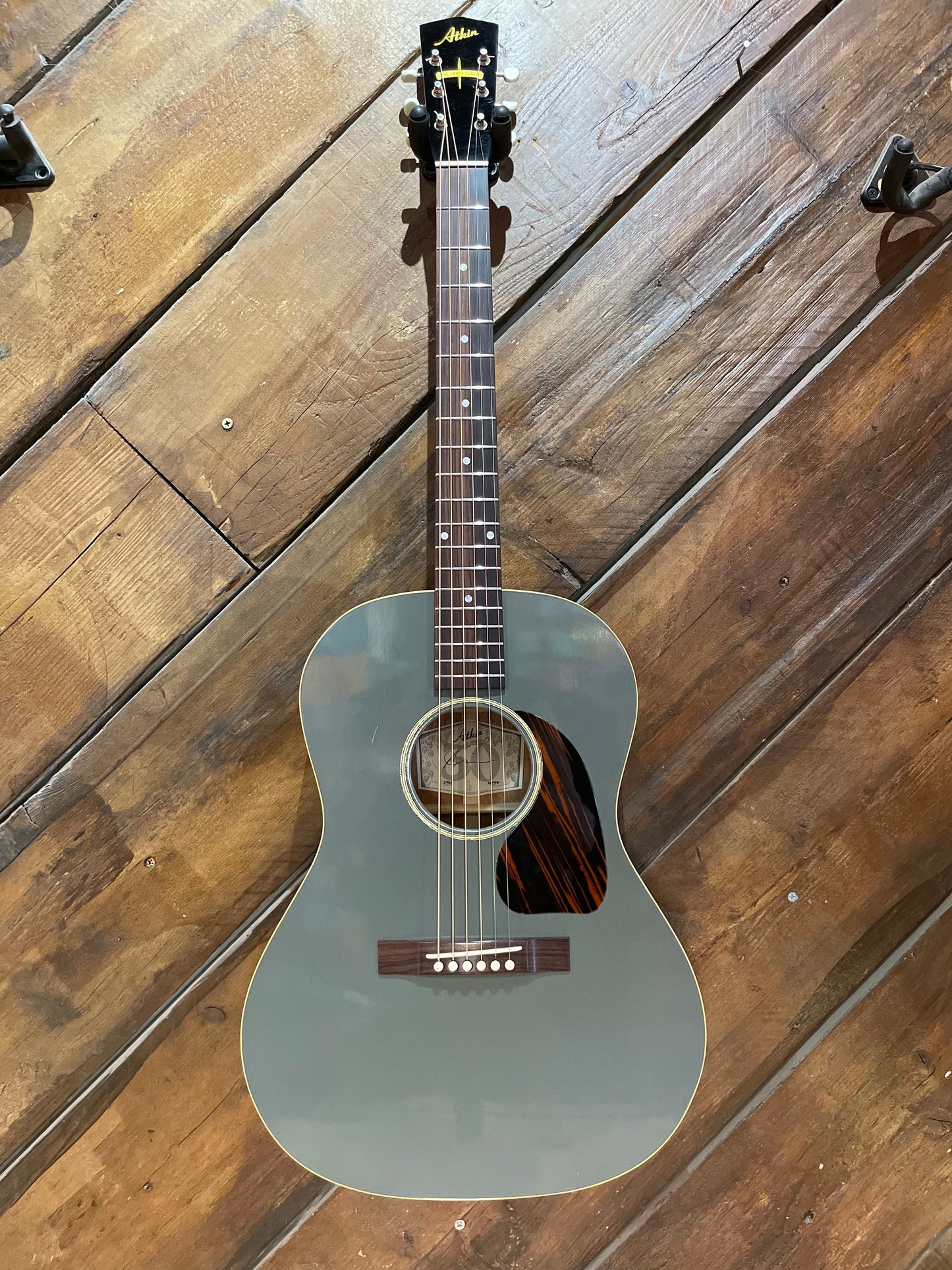 S/H 2025 Atkin LG-47 Parlor Acoustic Guitar, Slade Grey