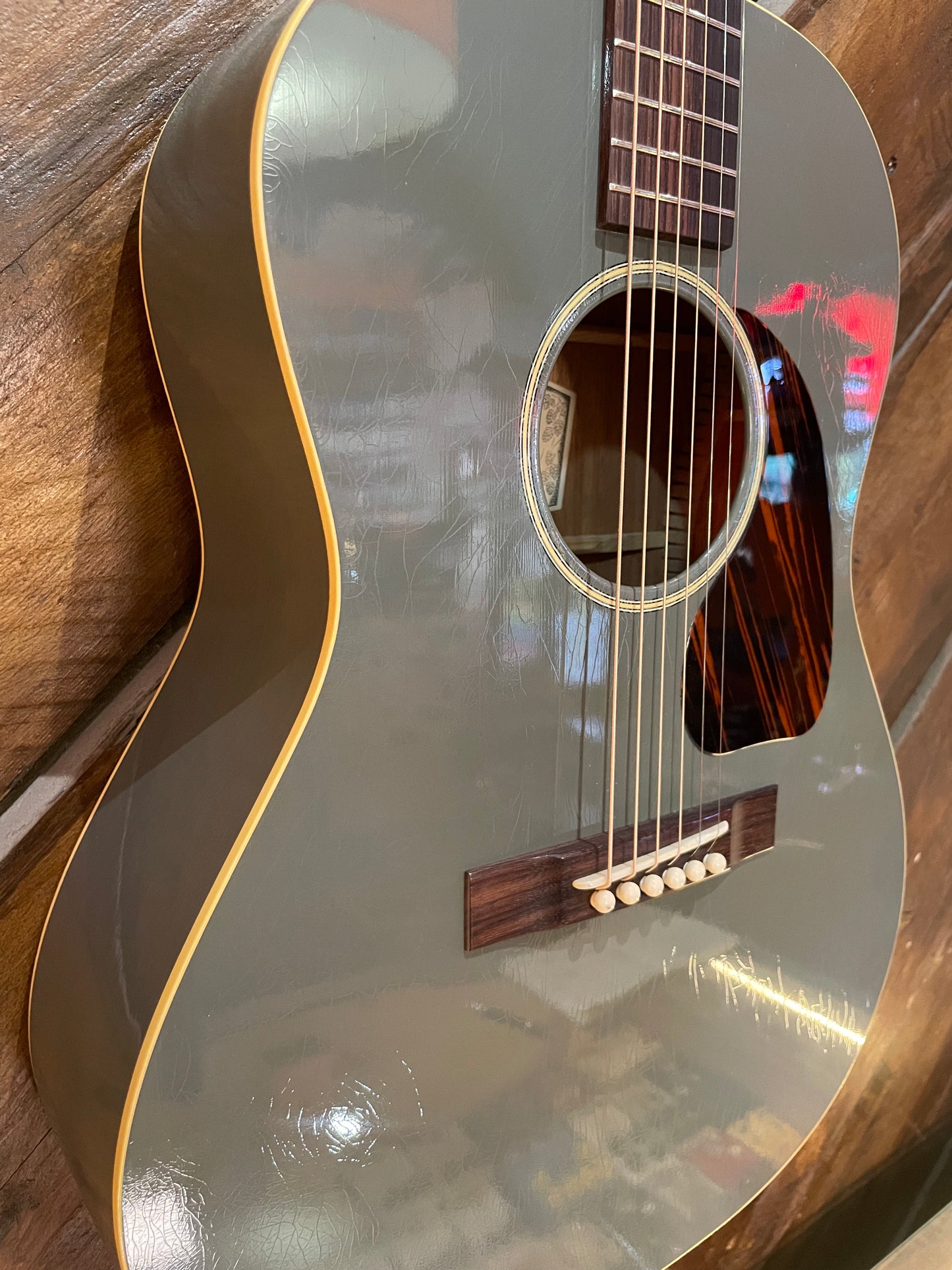 S/H 2025 Atkin LG-47 Parlor Acoustic Guitar, Slade Grey