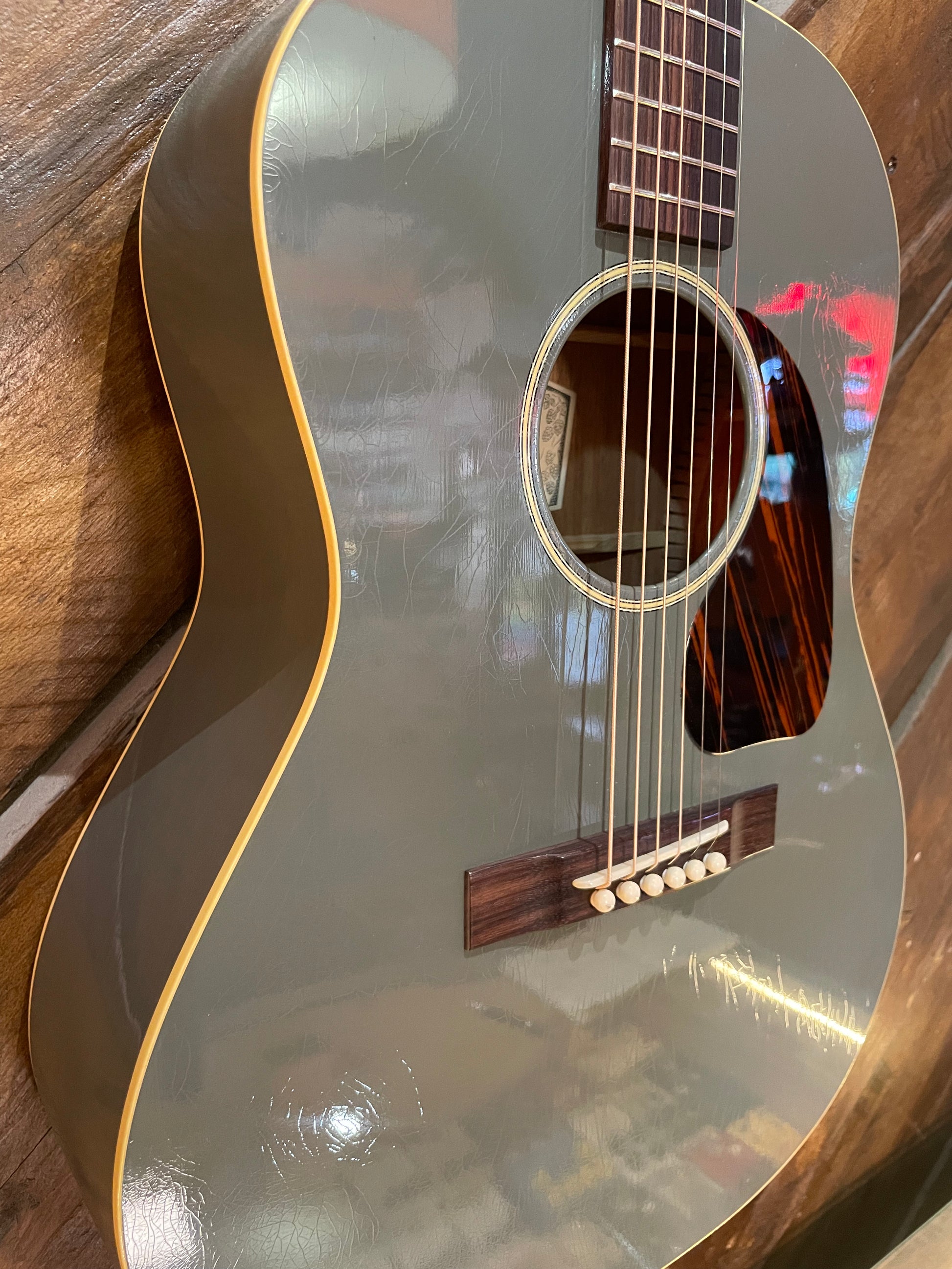 S/H 2025 Atkin LG-47 Parlor Acoustic Guitar, Slade Grey