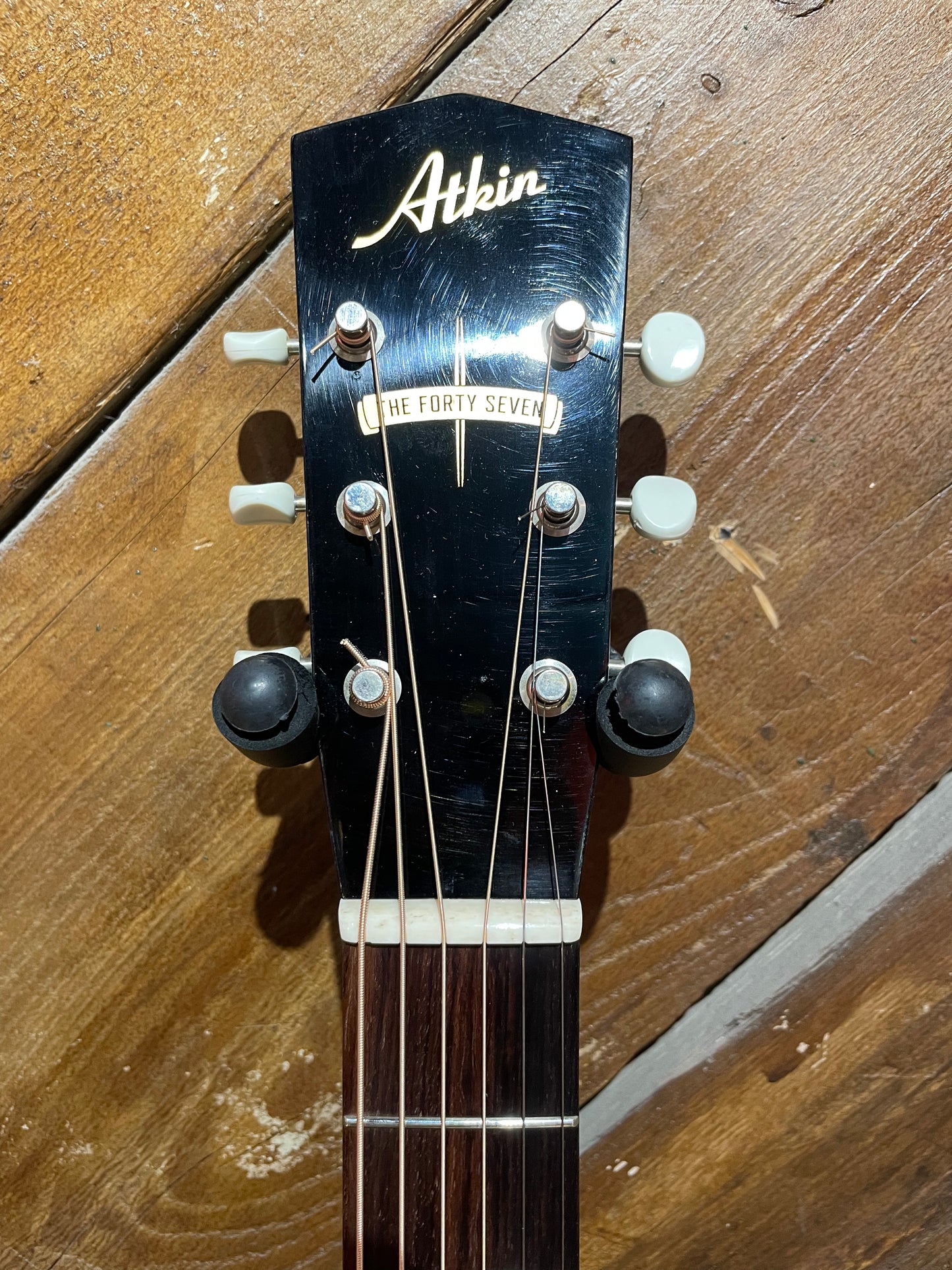S/H 2025 Atkin LG-47 Parlor Acoustic Guitar, Slade Grey