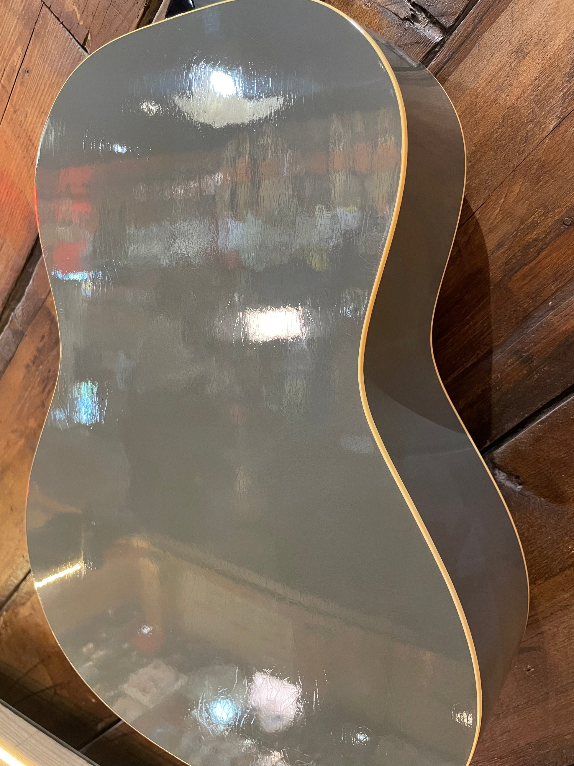 S/H 2025 Atkin LG-47 Parlor Acoustic Guitar, Slade Grey