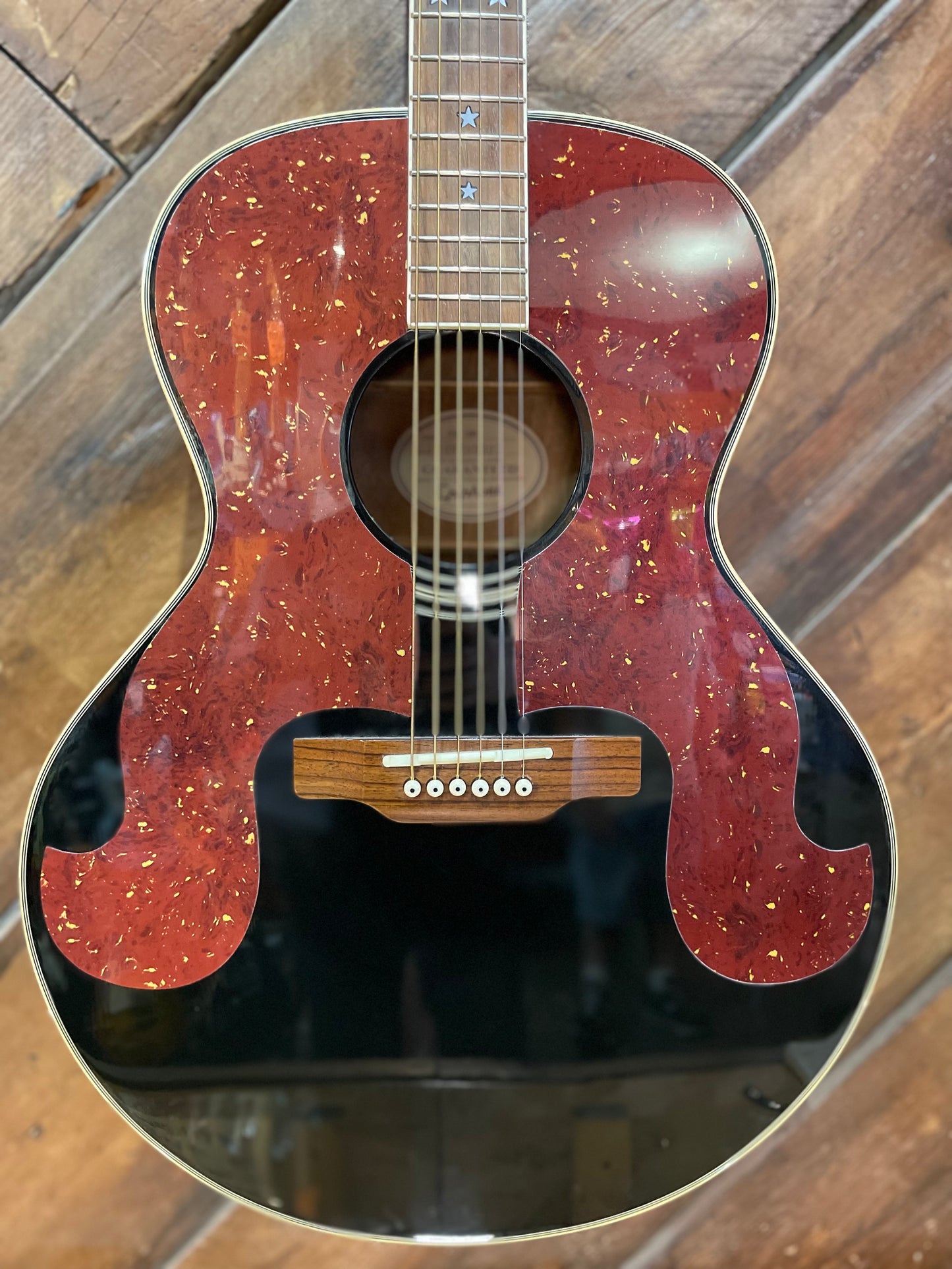 S/H Epiphone Don Everly signature Jumbo Acoustic Guitar, Black