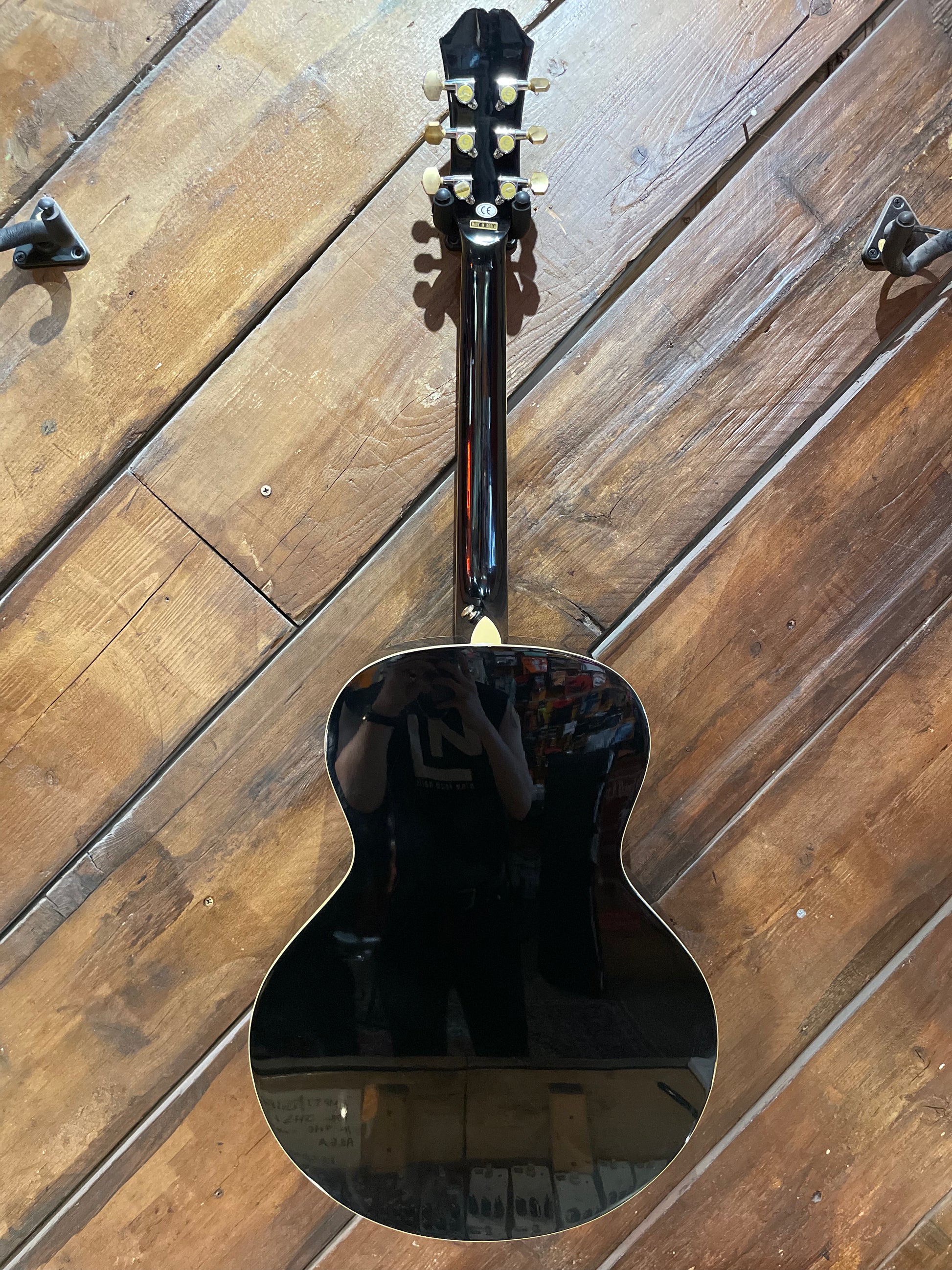 S/H Epiphone Don Everly signature Jumbo Acoustic Guitar, Black