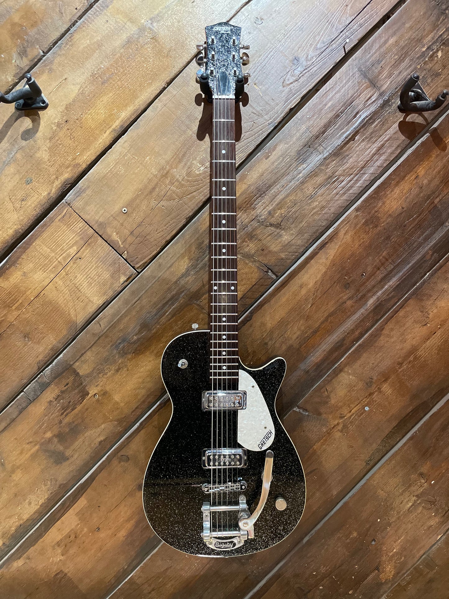 S/H Gretsch 5260T Electromatic Jet Baritone with Bigsby, Black Sparkle