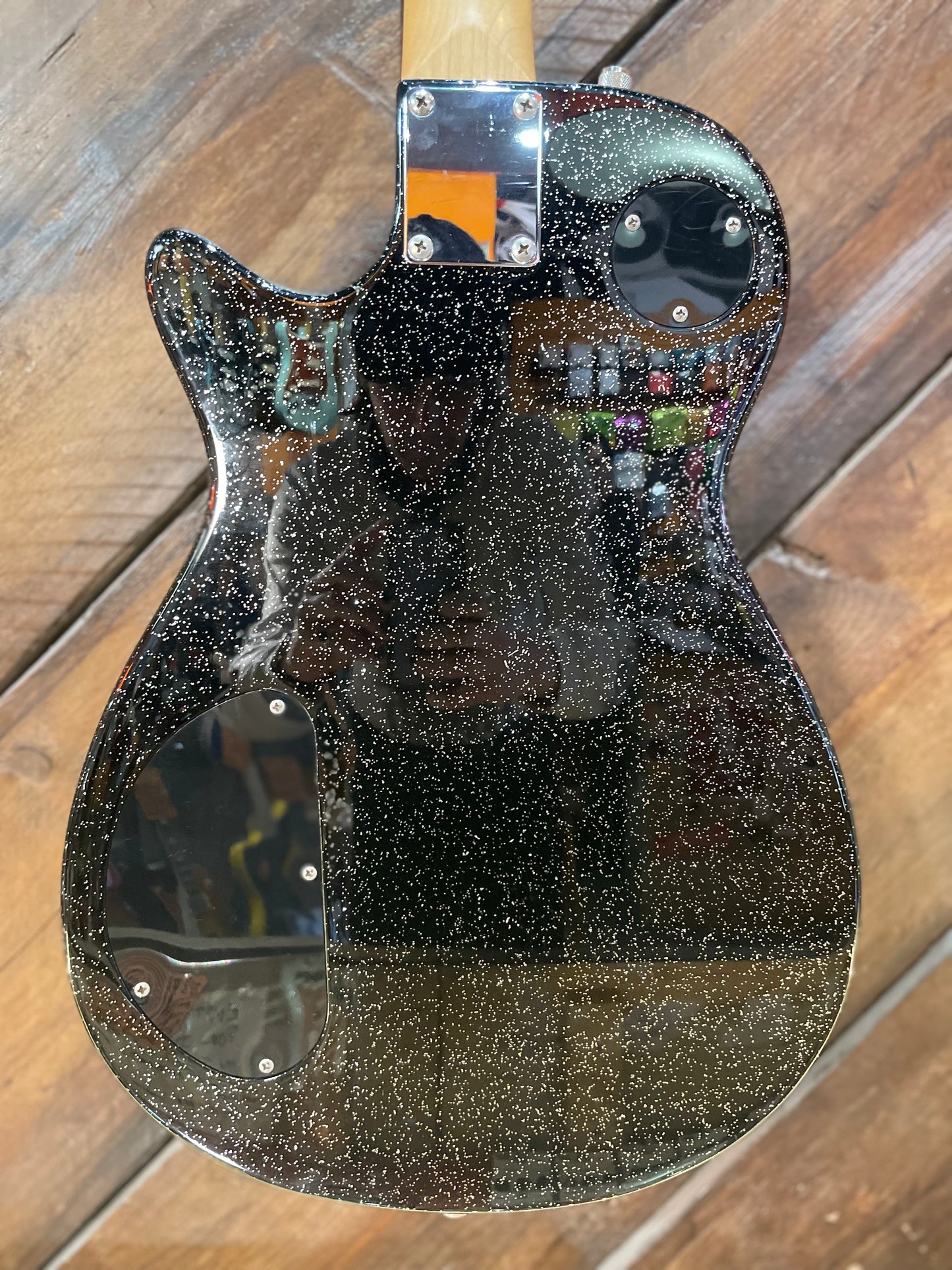 S/H Gretsch 5260T Electromatic Jet Baritone with Bigsby, Black Sparkle