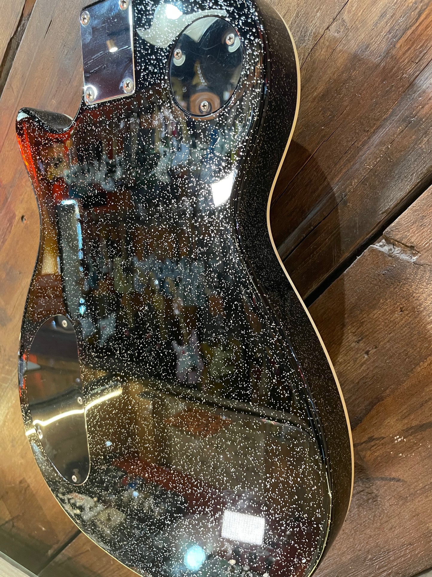 S/H Gretsch 5260T Electromatic Jet Baritone with Bigsby, Black Sparkle