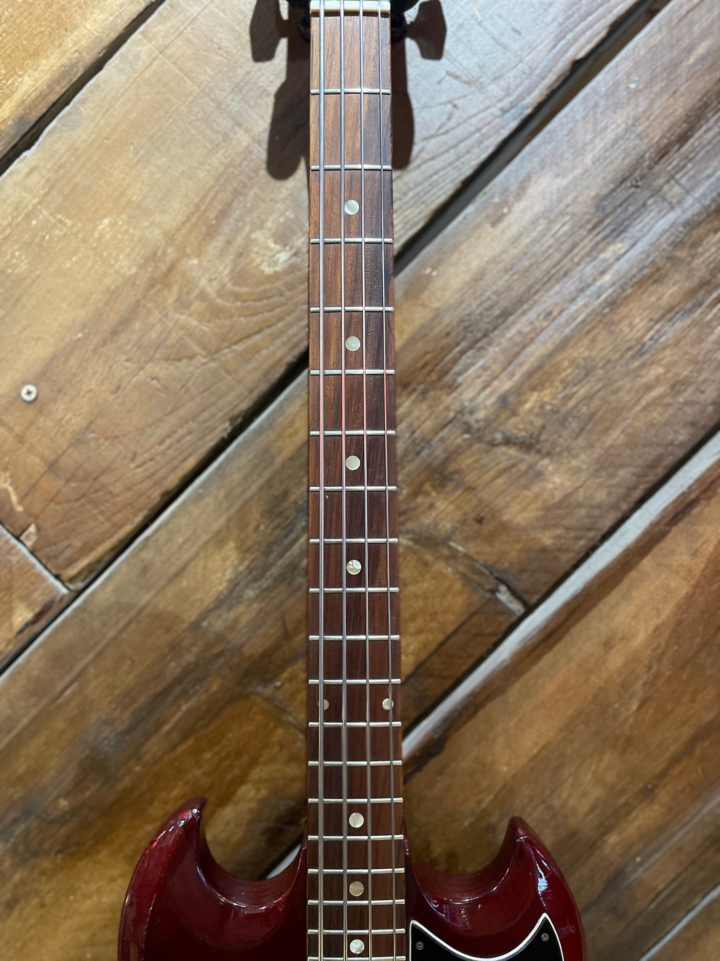 S/H 1970s Avon MIJ Rose Morris 'EB0' Electric Bass, Cherry