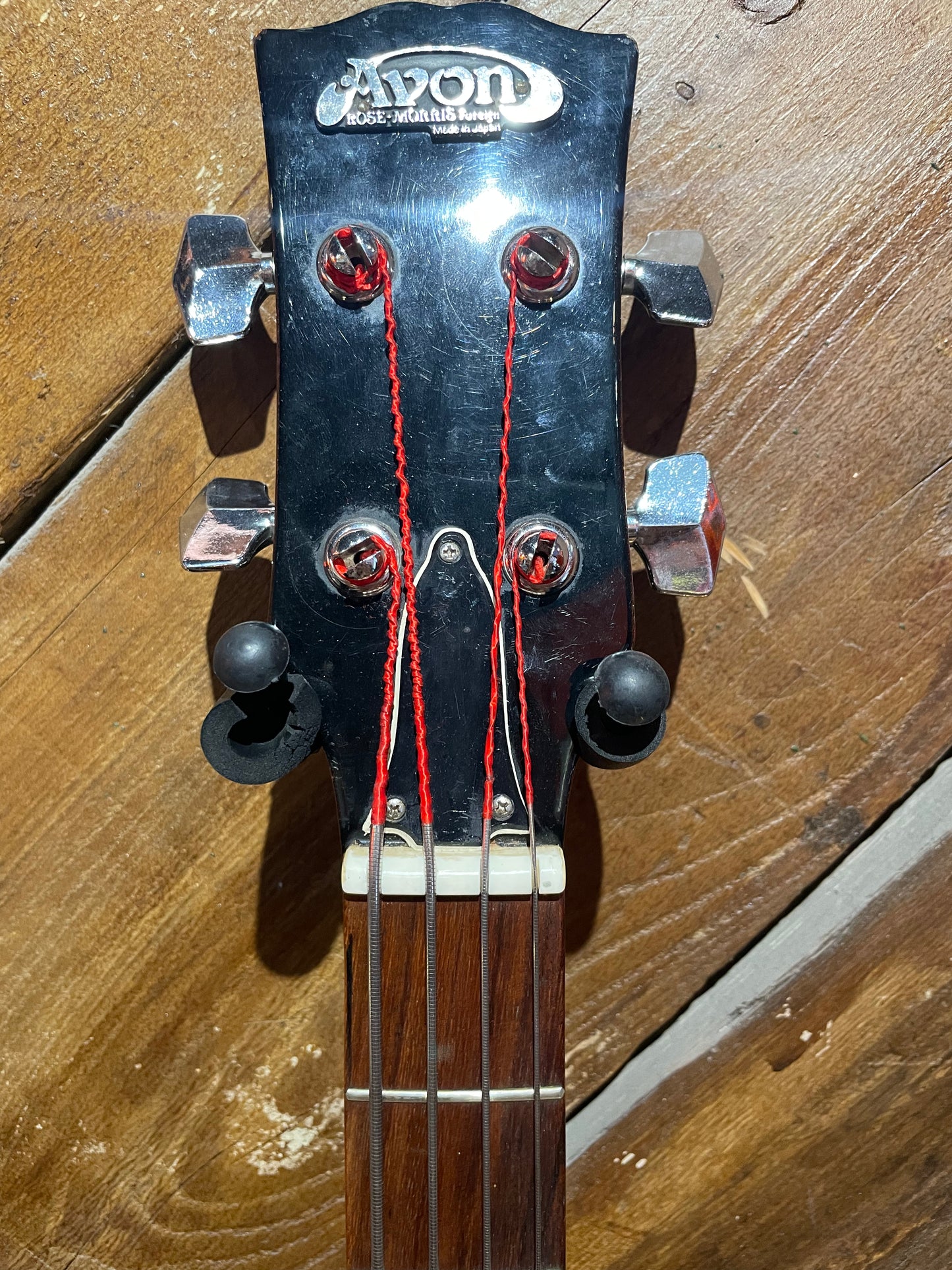 S/H 1970s Avon MIJ Rose Morris 'EB0' Electric Bass, Cherry