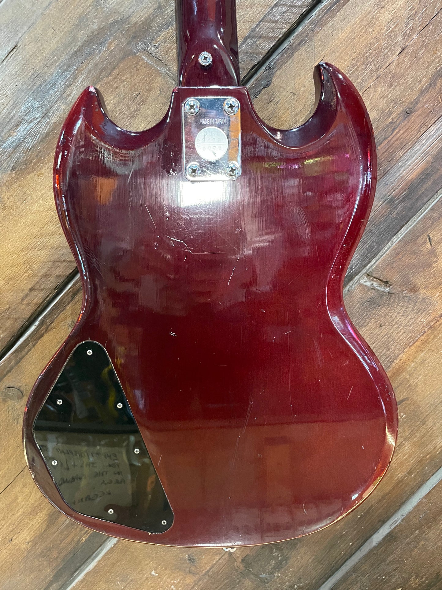 S/H 1970s Avon MIJ Rose Morris 'EB0' Electric Bass, Cherry