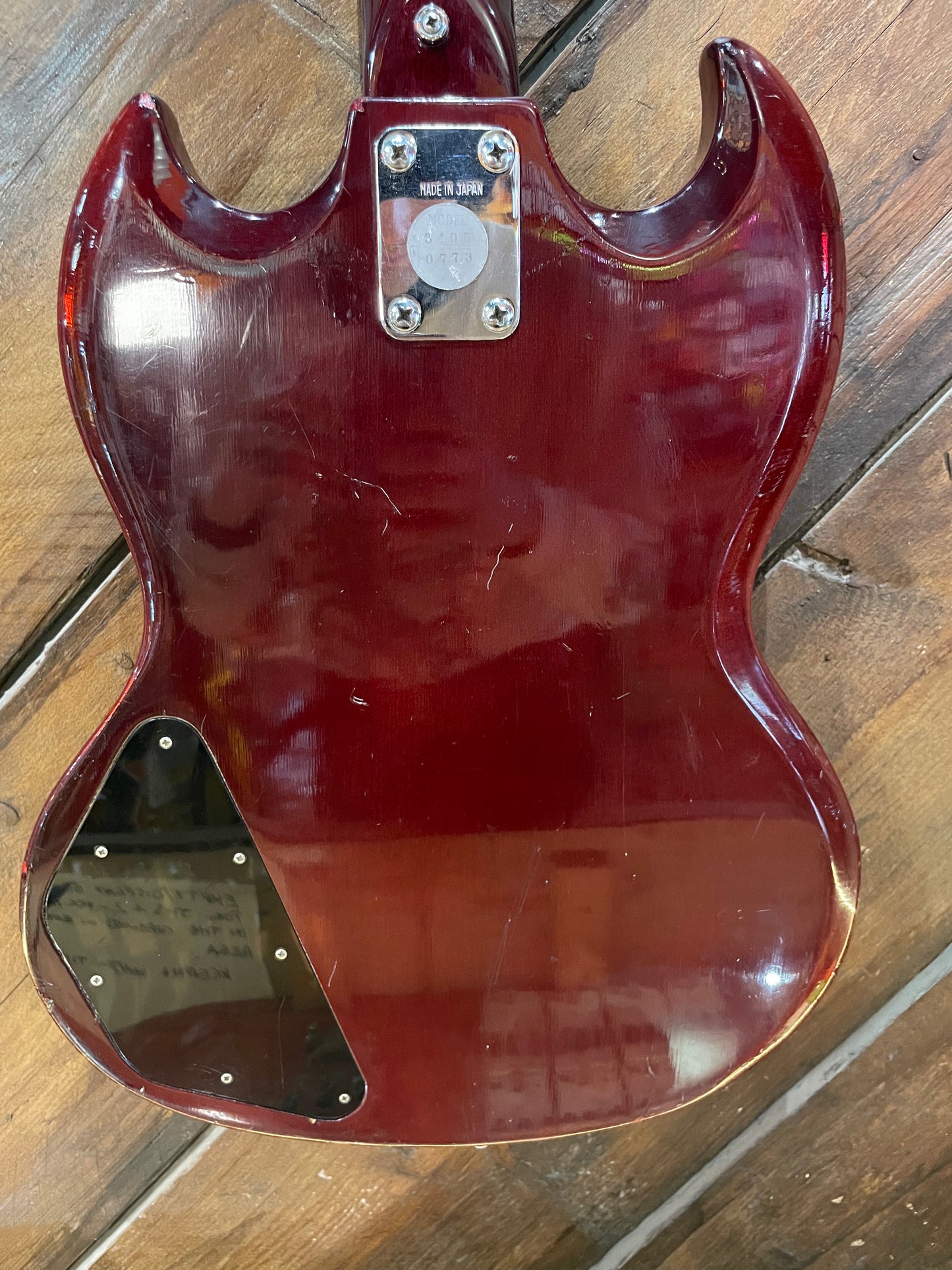 S/H 1970s Avon MIJ Rose Morris 'EB0' Electric Bass, Cherry