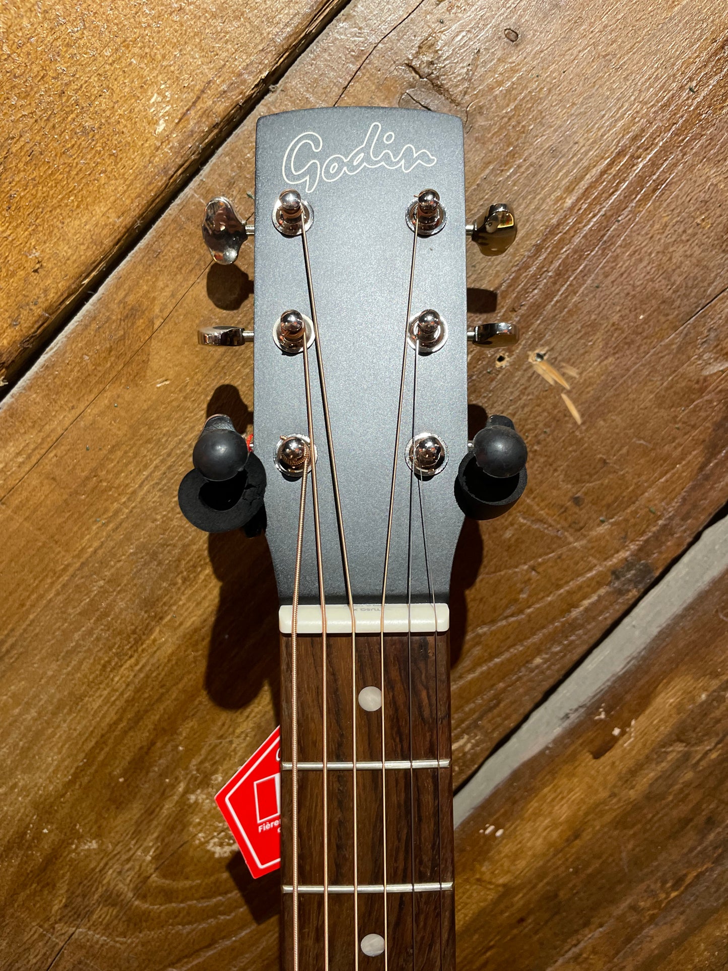 Godin Mahogany Parlor Electro Acoustic Guitar, Black Burst A/E NEW