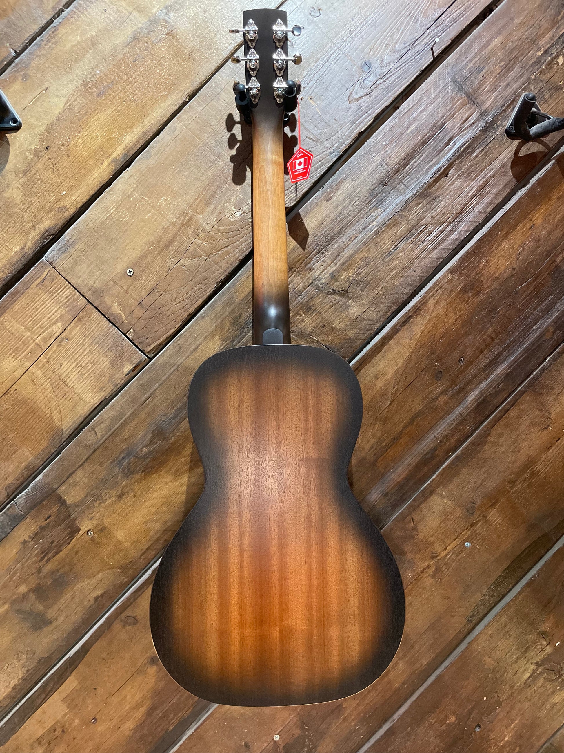 Godin Mahogany Parlor Electro Acoustic Guitar, Black Burst A/E NEW